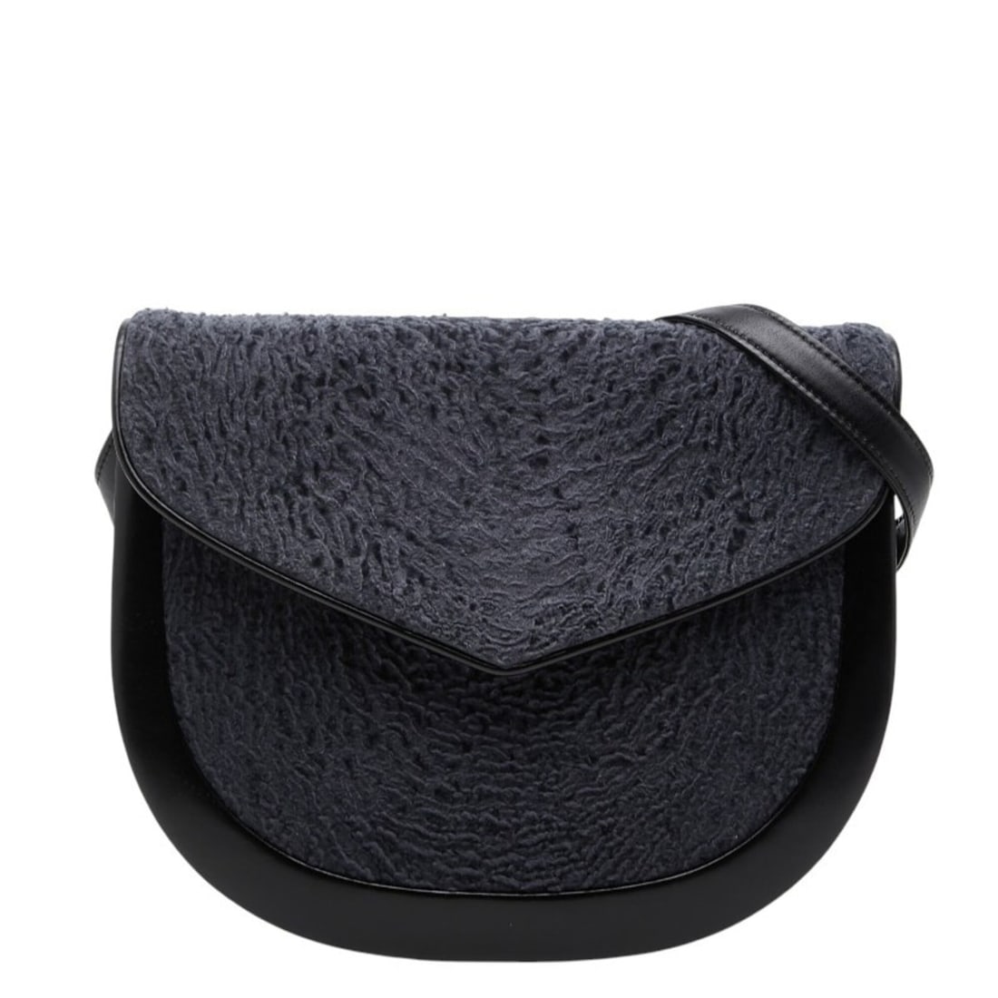 Saint Laurent Shoulder Bag, Black/Navy Leather, Karakul, Women's.: --- Catalog ---Category: SizeStrap Drop: 34cm / 13.38''Size (HxWxD): 20cm x 25cm x 3cm / 7.87'' x 9.84'' x 1.18''Category: DesignType: Shoulder bagColor: Black, NavyGender: WomenMaterial: Leather Cate