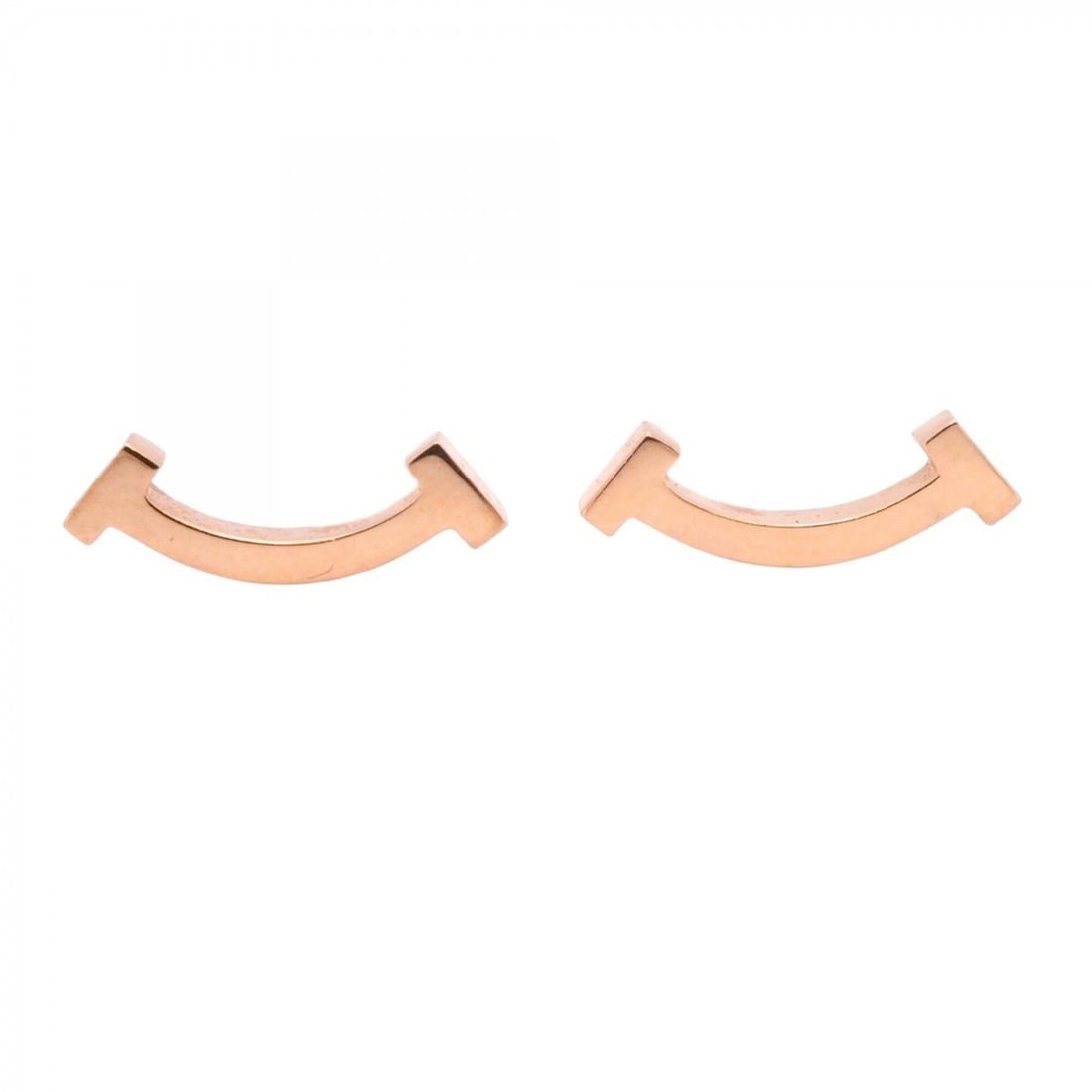 Tiffany & Co. T Smile Earrings, 18K Pink Gold, Women's: --- Catalog ---Category: SizeSize (HxWxD): 4.40mm x 13.30mm / 0.17'' x 0.52''Category: DesignType: Stud earringsGender: WomenMaterial: Pink gold (18K)Category: GeneralBrand: Tiffany--- Item List ---Se