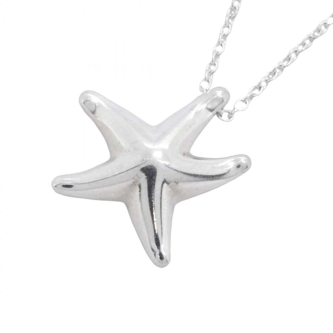 Tiffany & Co. Starfish Necklace, Sterling Silver 925, Women's: --- Catalog ---Category: SizePendant Size: 15mm x 14.5mm / 0.59'' x 0.57''Neck Circumference: 40.5 cm / 15.94''Category: DesignGender: WomenMaterial: Silver 925Necklace Type: NecklaceCategory: General