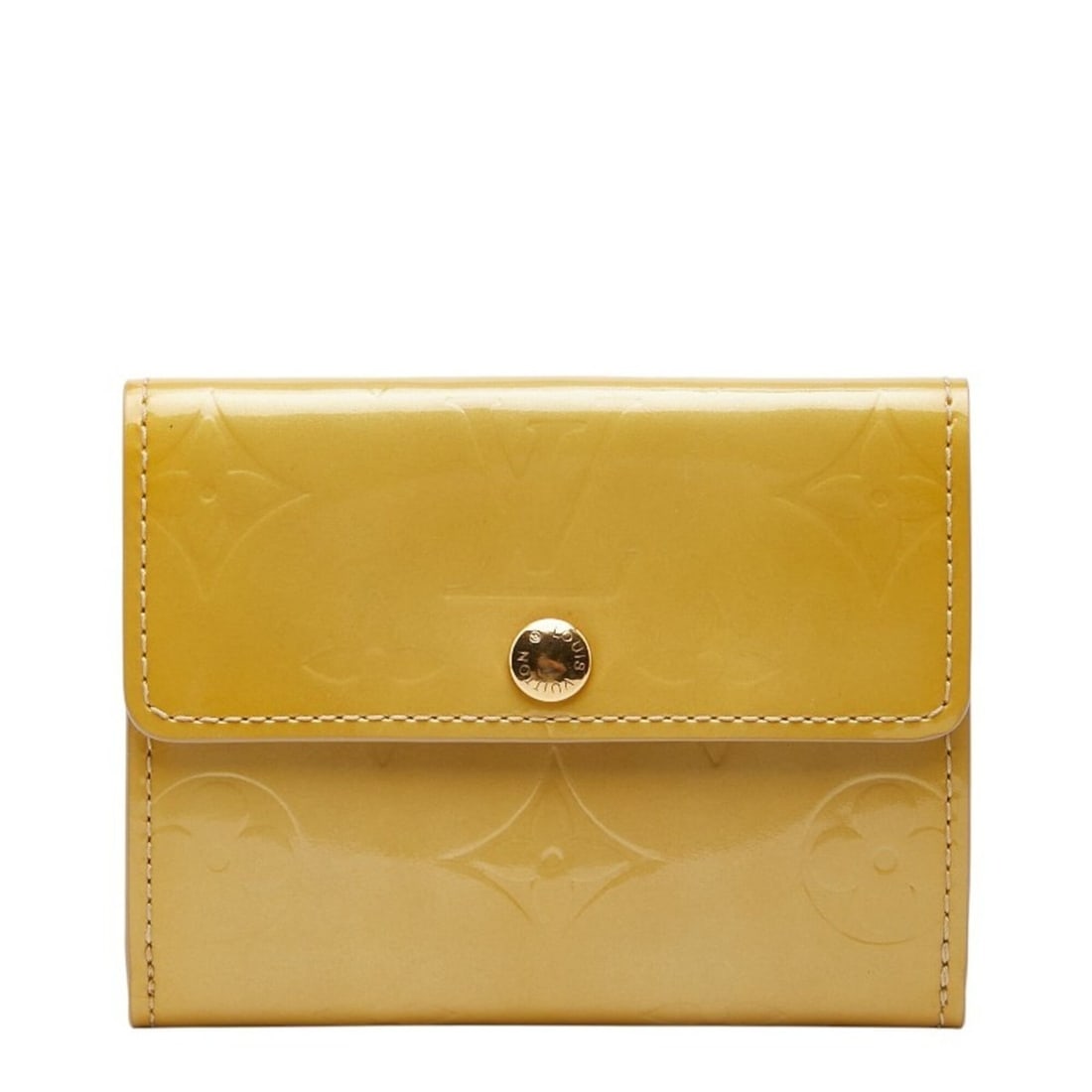 Louis Vuitton Monogram Vernis Portemonnaie Billet Carte Credit Bi-fold Wallet Compact M91170 Beige: --- Catalog ---Category: SizeSize (HxWxD): 10cm x 11cm x 2cm / 3.93'' x 4.33'' x 0.78''Category: DesignType: Wallet (bi-fold)Color: BeigeGender: WomenMaterial: Patent leather Category: GeneralBrand: L