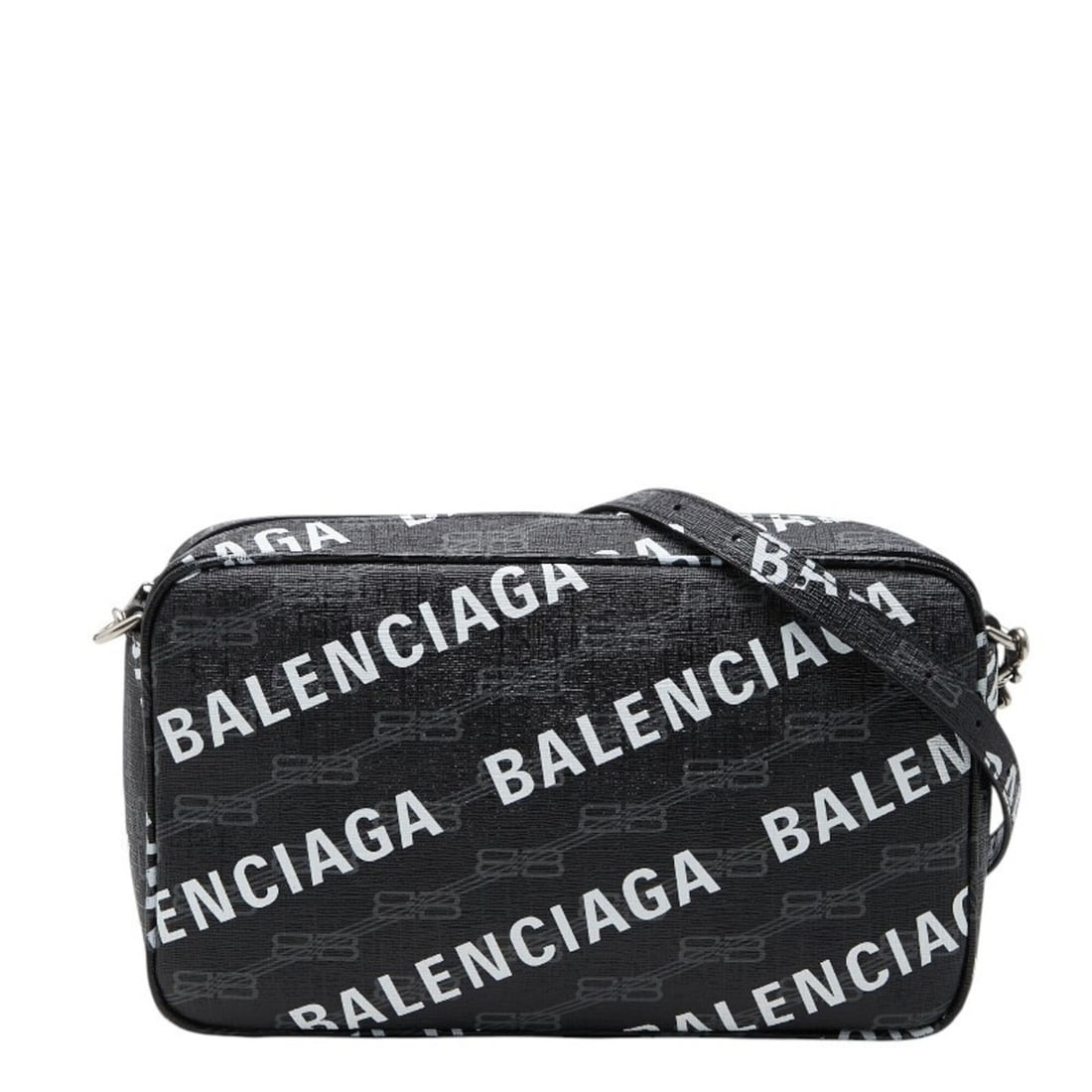Balenciaga BB Monogram Signature Medium Shoulder Bag 702723 Black Women's BALENCIAGA: --- Catalog ---Category: SizeSize (HxWxD): 15.5cm x 26.5cm x 6cm / 6.1'' x 10.43'' x 2.36''Category: DesignType: Shoulder bagColor: BlackGender: WomenMaterial: PVC Category: GeneralBrand: Balenciaga--