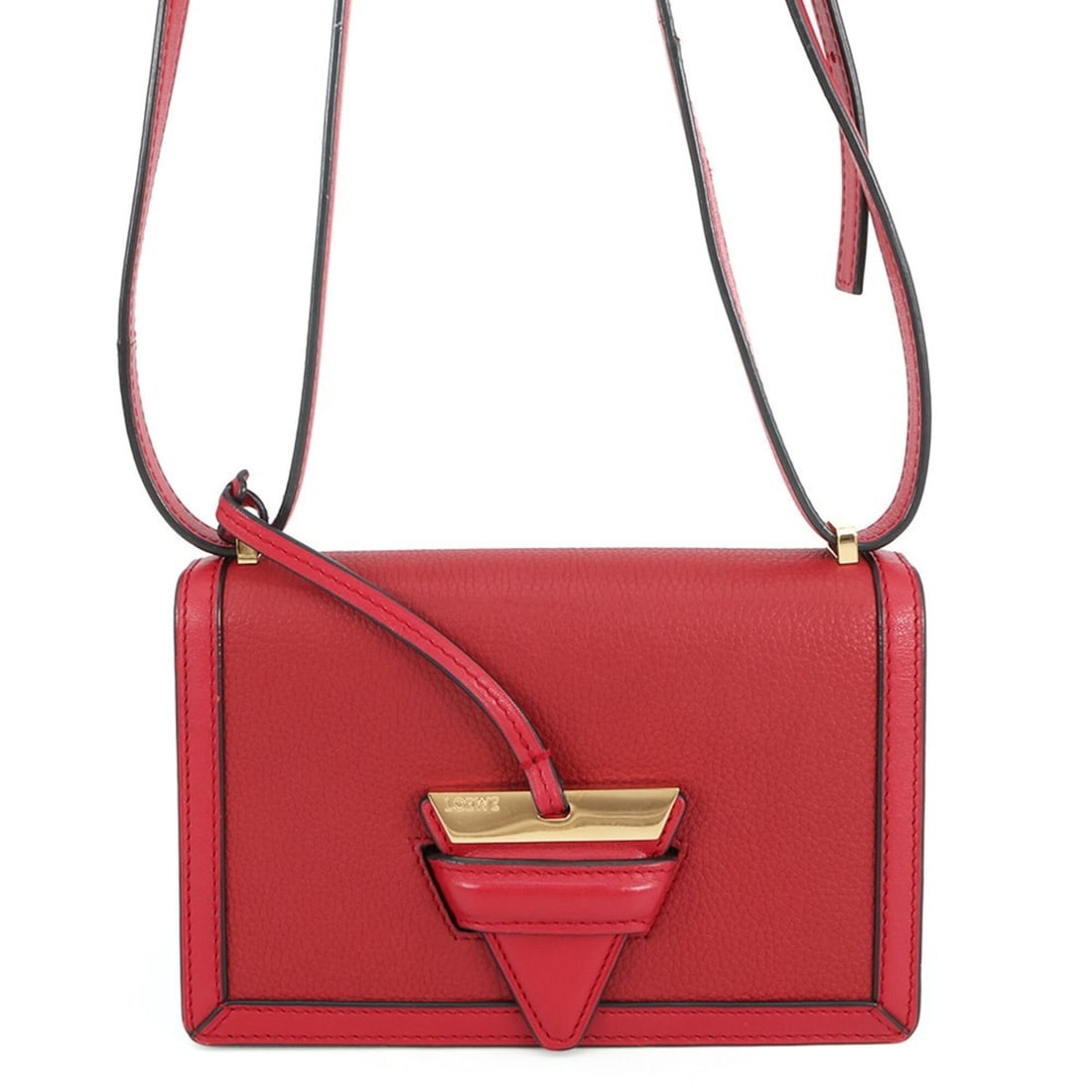 Loewe shoulder bag Barcelona leather 302.74NP39 LOEWE handbag: --- Catalog ---Category: SizeSize (HxWxD): 12.5cm x 18.5cm x 7.5cm / 4.92'' x 7.28'' x 2.95''Category: DesignType: Handbag, Shoulder bagColor: Red colorGender: WomenMaterial: Leather Category: General