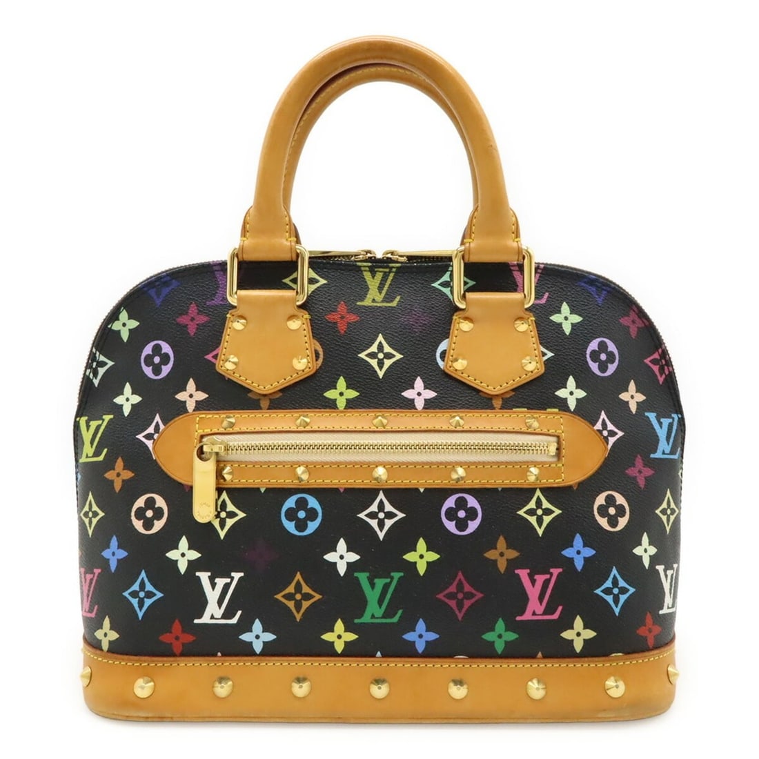 LOUIS VUITTON Louis Vuitton Monogram Multicolor Alma Handbag Studs Noir Black M92646: --- Catalog ---Category: SizeSize (HxWxD): 23.5cm x 30.5cm x 16cm / 9.25'' x 12'' x 6.29''Category: DesignType: HandbagColor: NoirGender: WomenMaterial: Monogram , Canvas , PVC , Coated canvas Categor