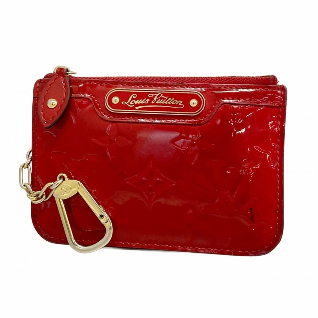 Louis Vuitton Vernis Pochette Clé NM Wallet/Coin Case M90214 Cerise Women's: --- Catalog ---Category: SizeSize (HxWxD): 8.5cm x 13cm x 5.00mm / 3.34'' x 5.11'' x 0.19''Category: DesignType: Coin purse/coin caseColor: CeriseGender: WomenCategory: GeneralMPN: M90214Brand: Louis 