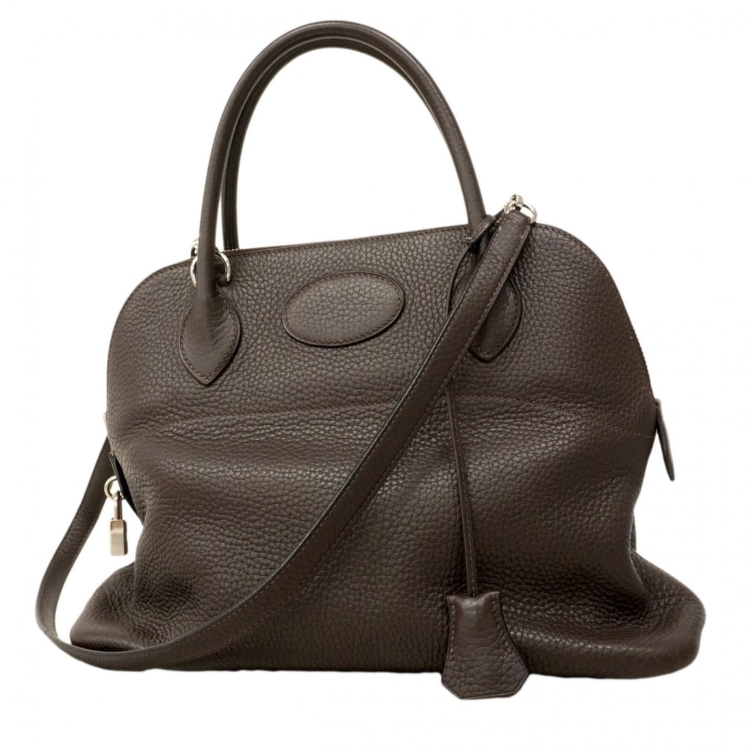 Hermes Bolide 31 handbag, Taurillon Clemence leather, ?J stamp, 2-way bag for women. (1 of 13)