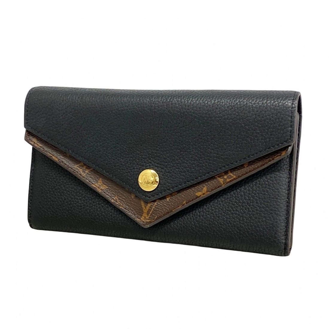Louis Vuitton Monogram Portefeuille Double V Long Wallet M64319 Noir (Women's): --- Catalog ---Category: SizeSize (HxWxD): 11cm x 19cm x 2cm / 4.33'' x 7.48'' x 0.78''Category: DesignType: Long wallet (bi-fold)Color: NoirGender: WomenCategory: GeneralMPN: M64319Brand: Louis Vuitt