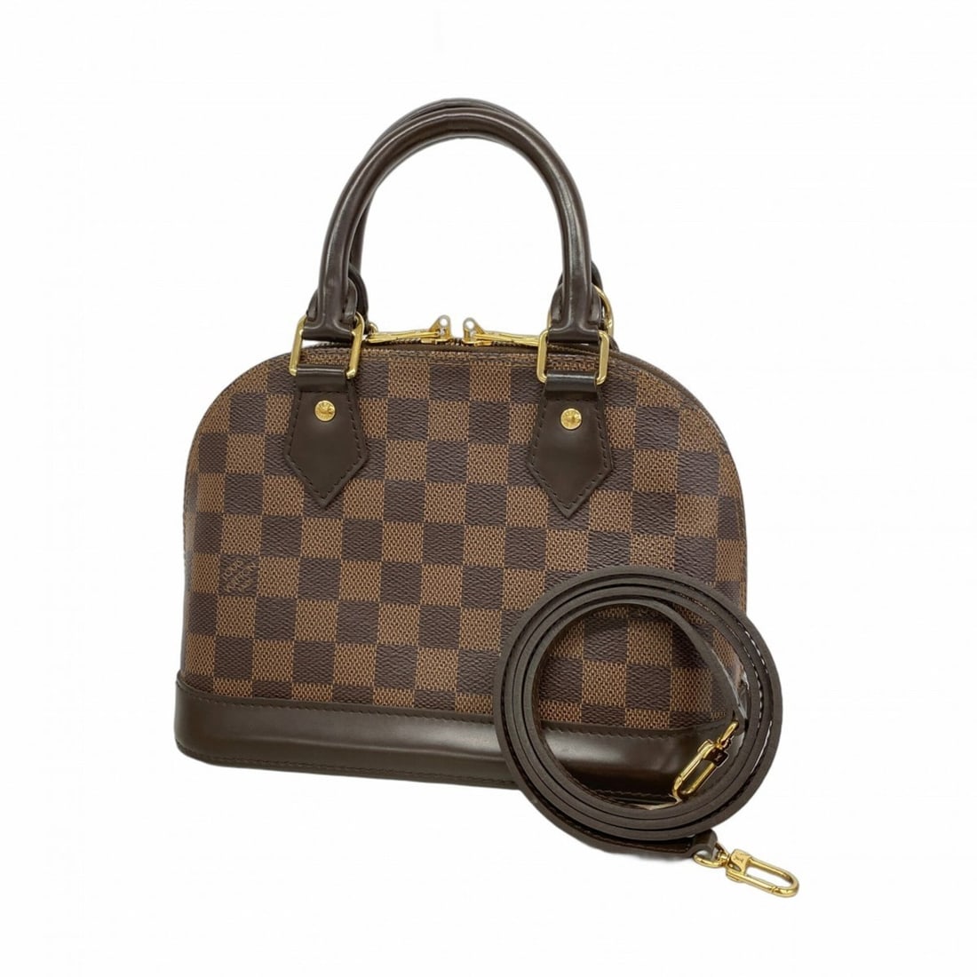 Louis Vuitton Damier Alma BB Handbag N41221 Ebene 2-way bag for women: --- Catalog ---Category: SizeSize (HxWxD): 17.5cm x 23.5cm x 11.5cm / 6.88'' x 9.25'' x 4.52''Category: DesignType: HandbagColor: EbeneGender: WomenCategory: GeneralMPN: N41221Brand: Louis Vuitton--- 