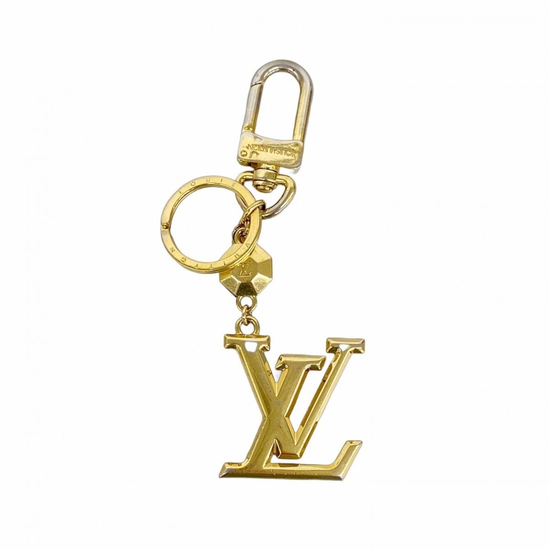 Louis Vuitton Keychain Charm Portefeuille LV Facette M65216 Gold Women's (1 of 20)