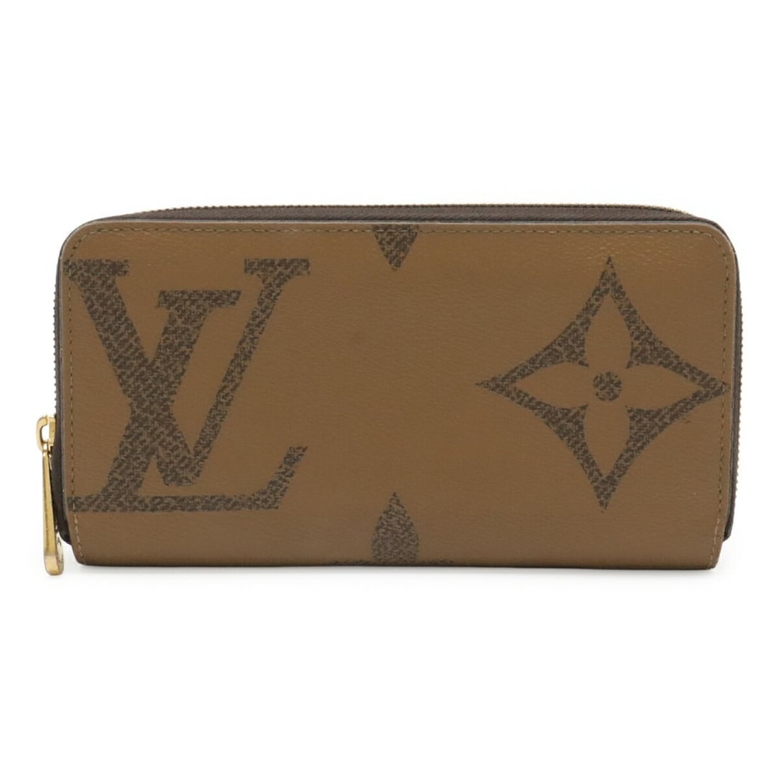 LOUIS VUITTON Louis Vuitton Monogram Giant Reverse Zippy Wallet Round Long M69353: --- Catalog ---Category: SizeSize (HxWxD): 10.5cm x 19.5cm / 4.13'' x 7.67''Category: DesignType: Long wallet (bi-fold)Color: Brown, Light brownGender: Women,MenMaterial: Monogram , Canvas Category: G