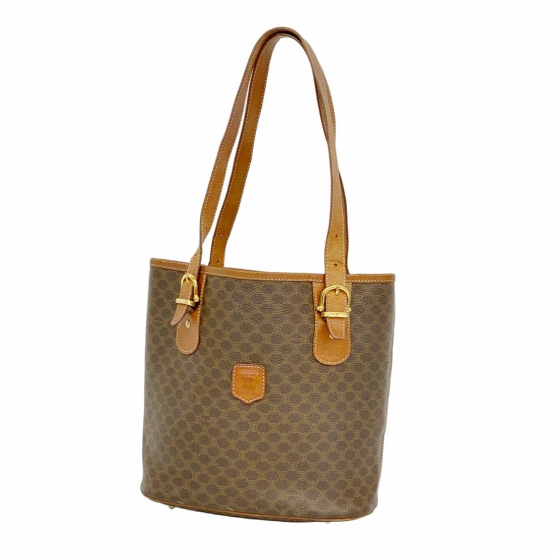 Celine Macadam Tote Bag, Brown, Women's: --- Catalog ---Category: SizeSize (HxWxD): 24cm x 24.5cm x 13.5cm / 9.44'' x 9.64'' x 5.31''Category: DesignType: Tote bagColor: BrownGender: WomenMaterial: PVC Hardware Color: GoldCategory: GeneralBr