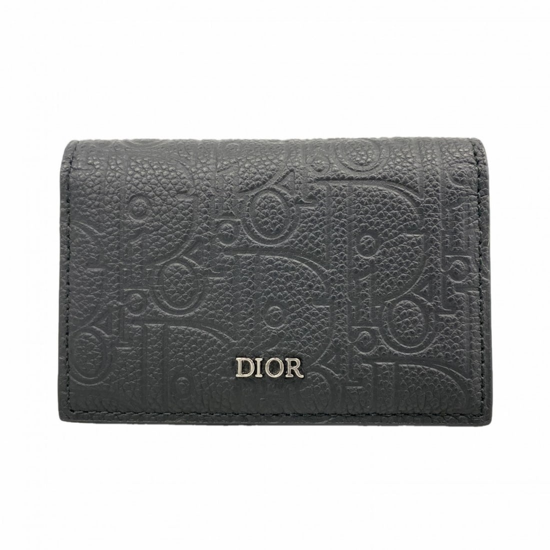 Christian Dior business card holder/card case, leather, black, men's.: --- Catalog ---Category: DesignType: Card caseColor: BlackGender: MenMaterial: Leather Category: GeneralBrand: Christian DiorCategory: Physical PropertiesSize (HxWxD): 7cm x 10.5cm x 2cm / 2.75'' x 4.
