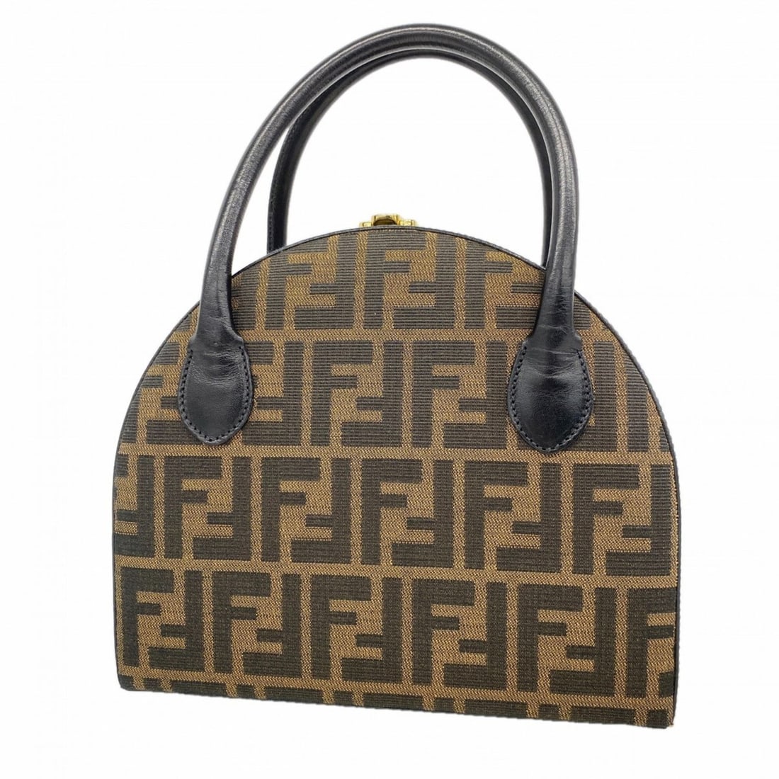 Fendi Zucca Nylon Canvas Handbag, Brown, Women's: --- Catalog ---Category: SizeSize (HxWxD): 19.5cm x 22cm x 8.5cm / 7.67'' x 8.66'' x 3.34''Category: DesignType: HandbagColor: BrownGender: WomenMaterial: Nylon canvas Hardware Color: GoldCategory: Ge