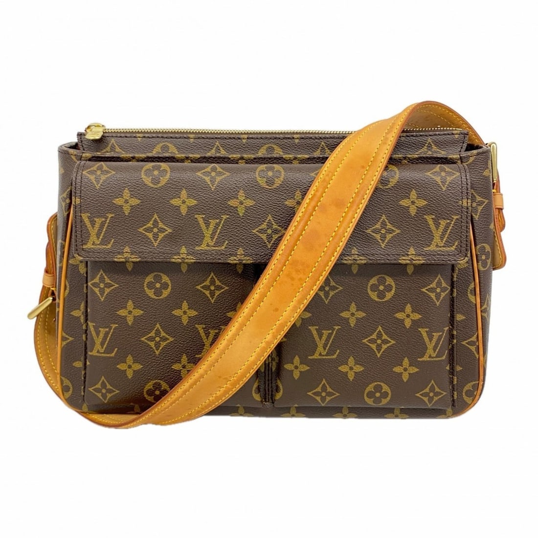 Louis Vuitton Monogram Vivacite GM Shoulder Bag M51163 Brown Women's: --- Catalog ---Category: SizeSize (HxWxD): 22cm x 30cm x 10cm / 8.66'' x 11.81'' x 3.93''Category: DesignType: Shoulder bagColor: BrownGender: WomenCategory: GeneralMPN: M51163Brand: Louis Vuitton--- 