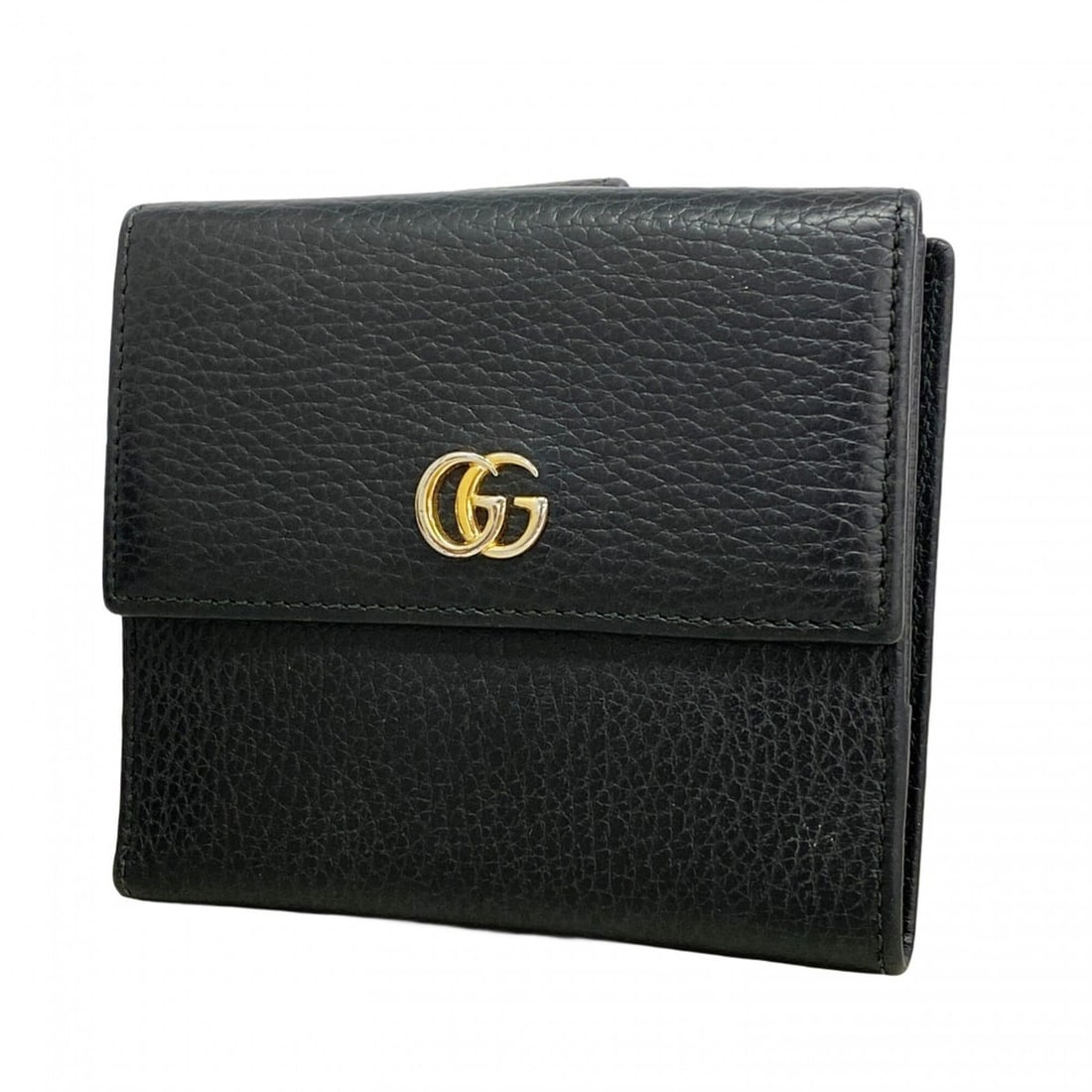 Gucci GG Marmont Wallet 456122 Leather Black Women's: --- Catalog ---Category: SizeSize (HxWxD): 11cm x 12cm x 2.5cm / 4.33'' x 4.72'' x 0.98''Category: DesignType: Wallet (bi-fold)Color: BlackGender: WomenMaterial: Leather Category: GeneralMPN: 456122Br