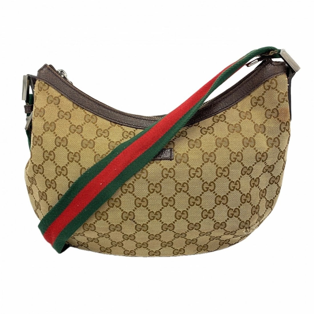 Gucci GG Canvas Sherry Line Shoulder Bag 181092 Beige Women's: --- Catalog ---Category: SizeSize (HxWxD): 22cm x 32cm x 2cm / 8.66'' x 12.59'' x 0.78''Category: DesignType: Shoulder bagColor: BeigeGender: WomenMaterial: Canvas Hardware Color: SilverCategory: Gene