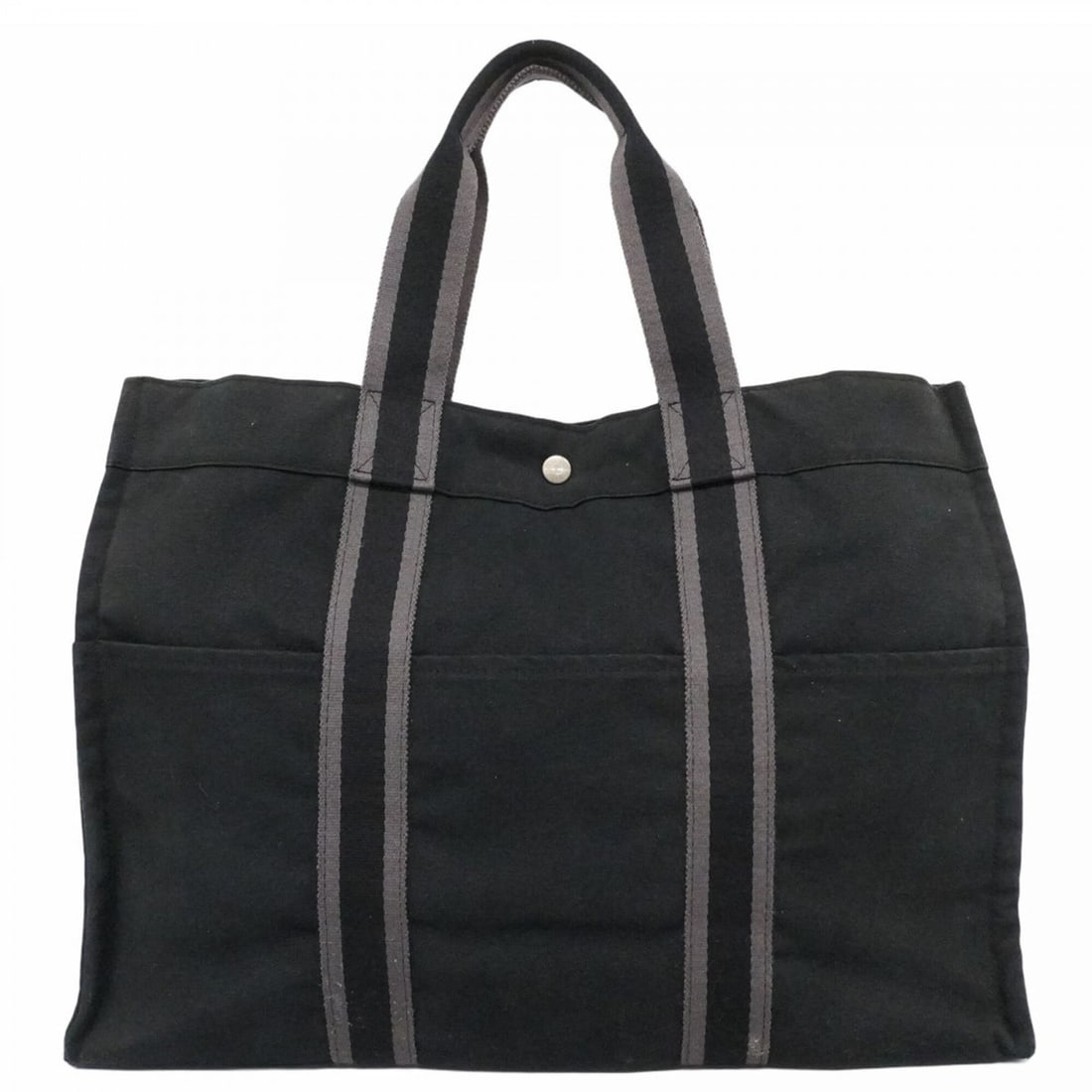 Hermes Fourre-Tout GM Canvas Tote Bag, Black, for Men and Women: --- Catalog ---Category: SizeSize (HxWxD): 33cm x 46cm x 15cm / 12.99'' x 18.11'' x 5.9''Category: DesignType: Tote bagColor: BlackGender: Men,WomenMaterial: Canvas Hardware Color: SilverCategory: Gen