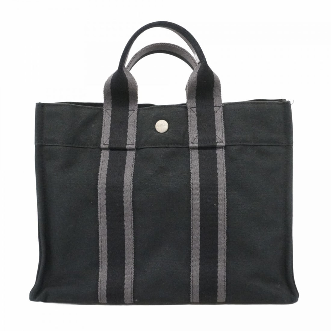 Hermes Fourre-Tout PM Canvas Handbag, Black, for Men and Women (1 of 11)