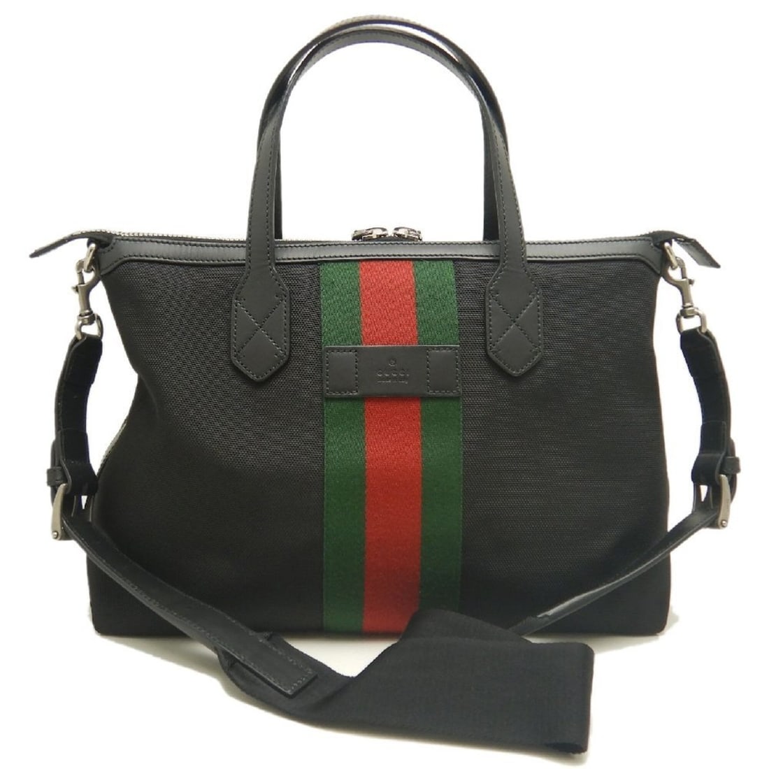 GUCCI Webbing Line 630923 Tote Bag, Canvas x Leather, Black, Outlet, Women's, Item No. 253792: --- Catalog ---Category: SizeSize (HxWxD): 26cm x 44cm x 14cm / 10.23'' x 17.32'' x 5.51''Strap Length: 84cm - 104cm / 33.07'' - 40.94''Category: DesignType: Tote bagColor: BlackGender: WomenClosure: 