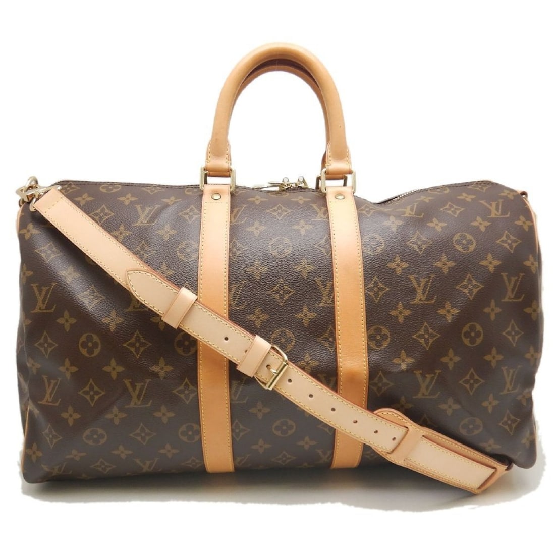 LOUIS VUITTON Louis Vuitton Monogram Keepall Bandoulière 45 M41418 Boston Bag Brown Women's 253798: --- Catalog ---Category: SizeSize (HxWxD): 27cm x 45cm x 20cm / 10.62'' x 17.71'' x 7.87''Category: DesignType: Boston bagColor: BrownGender: Women,MenClosure: ZipperMaterial: Coated canvas Hardware
