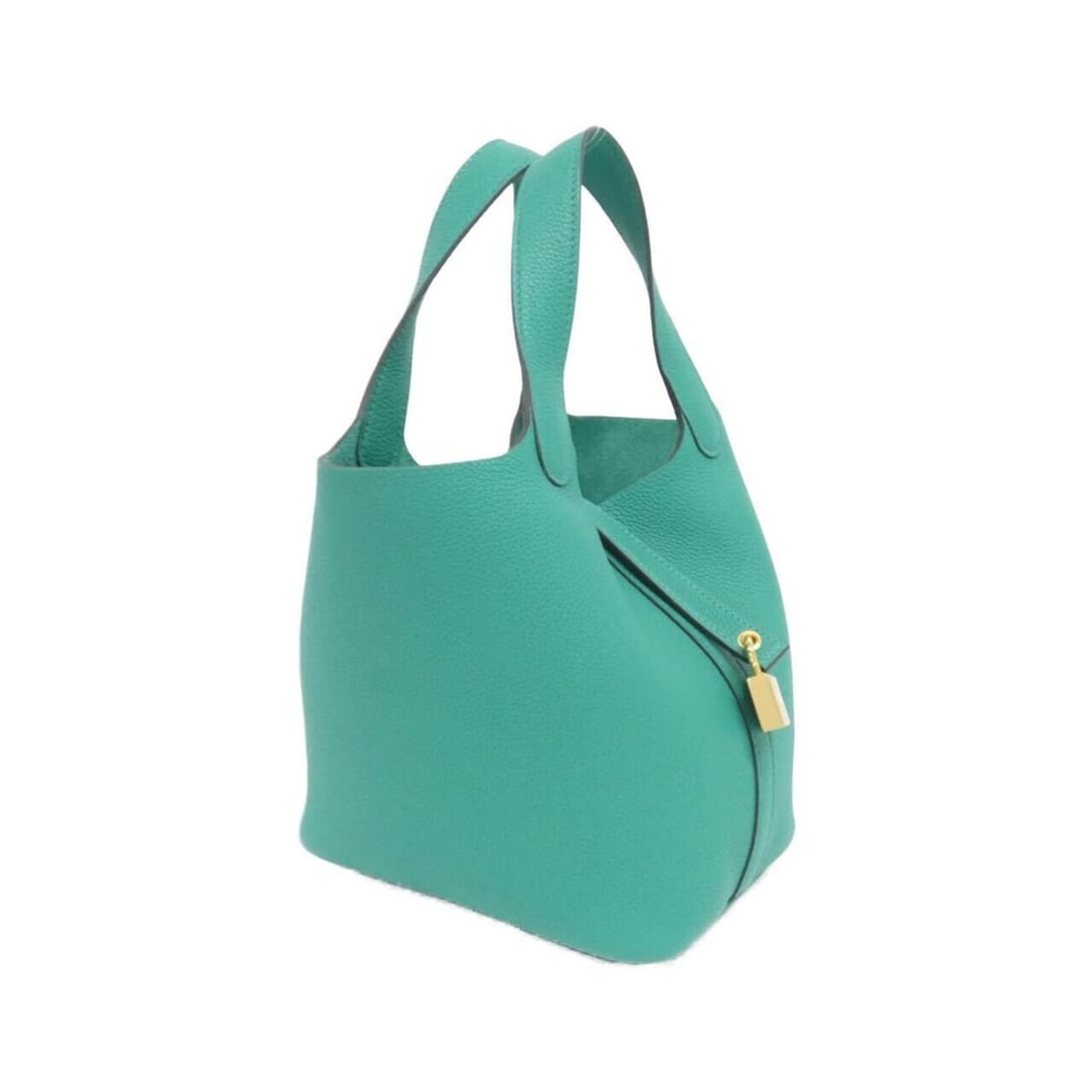 Hermes Picotin Lock PM 073597CC Handbag: --- Catalog ---Category: SizeSize (HxWxD): 19cm x 18cm x 13.5cm / 7.48'' x 7.08'' x 5.31''Category: DesignType: HandbagColor: Green, VertGender: WomenCategory: GeneralBrand: Hermes--- Item List ---Sec