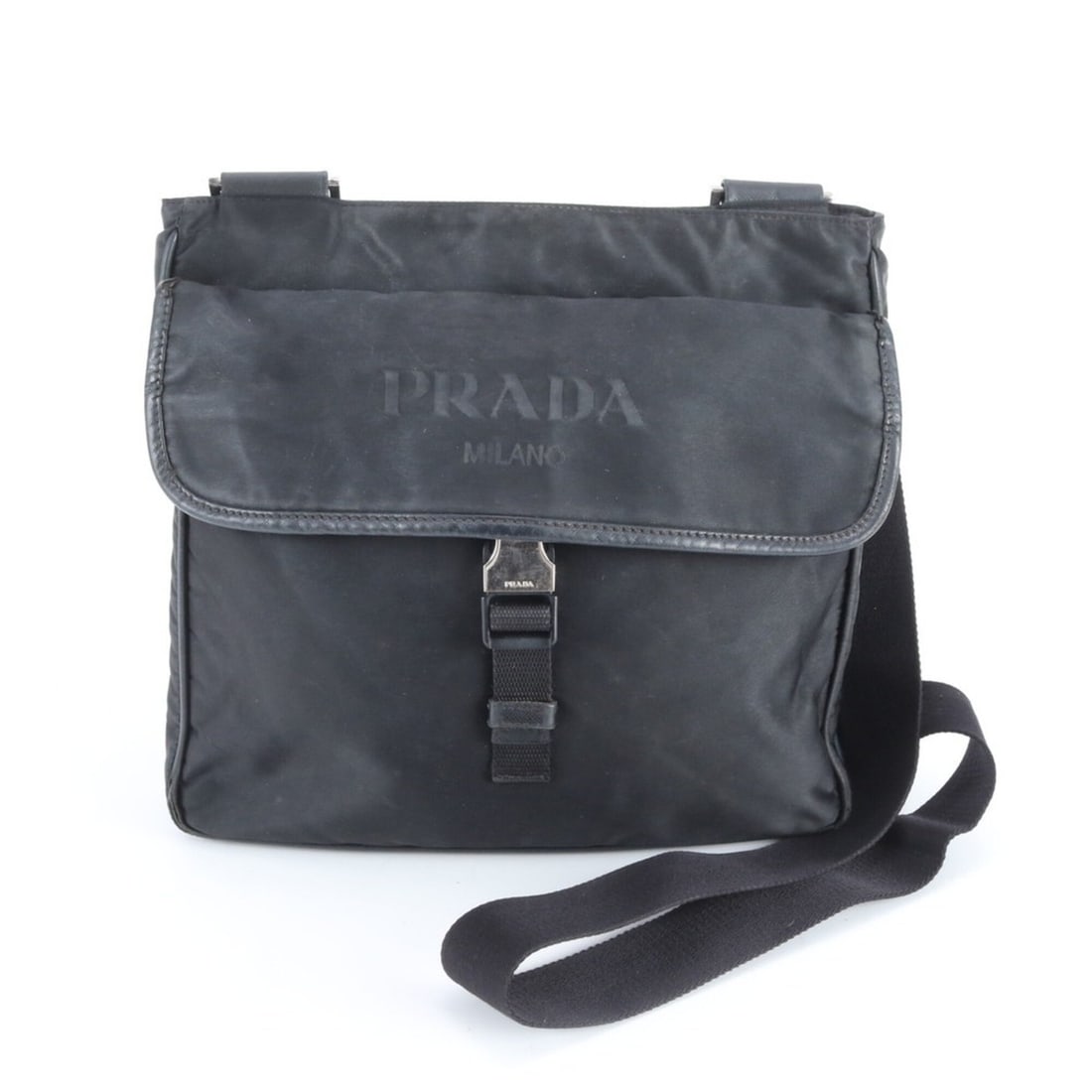 Prada Tessuto Nylon Leather Shoulder Bag, Crossbody Messenger Black Tote Bag - Men's: --- Catalog ---Category: SizeSize (HxWxD): 24cm x 27cm x 6cm / 9.44'' x 10.62'' x 2.36''Category: DesignType: Shoulder bag, Tote bagColor: BlackGender: MenMaterial: Nylon , Leather Category: GeneralBr