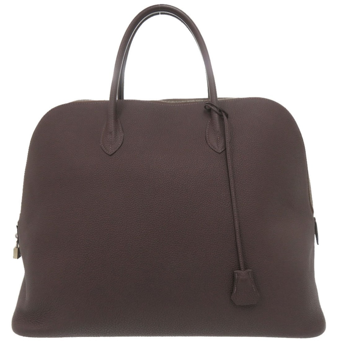 Hermes Bolide 1923 45 Togo Ebene Silver Hardware D Stamp Handbag 1122HERMES (1 of 14)