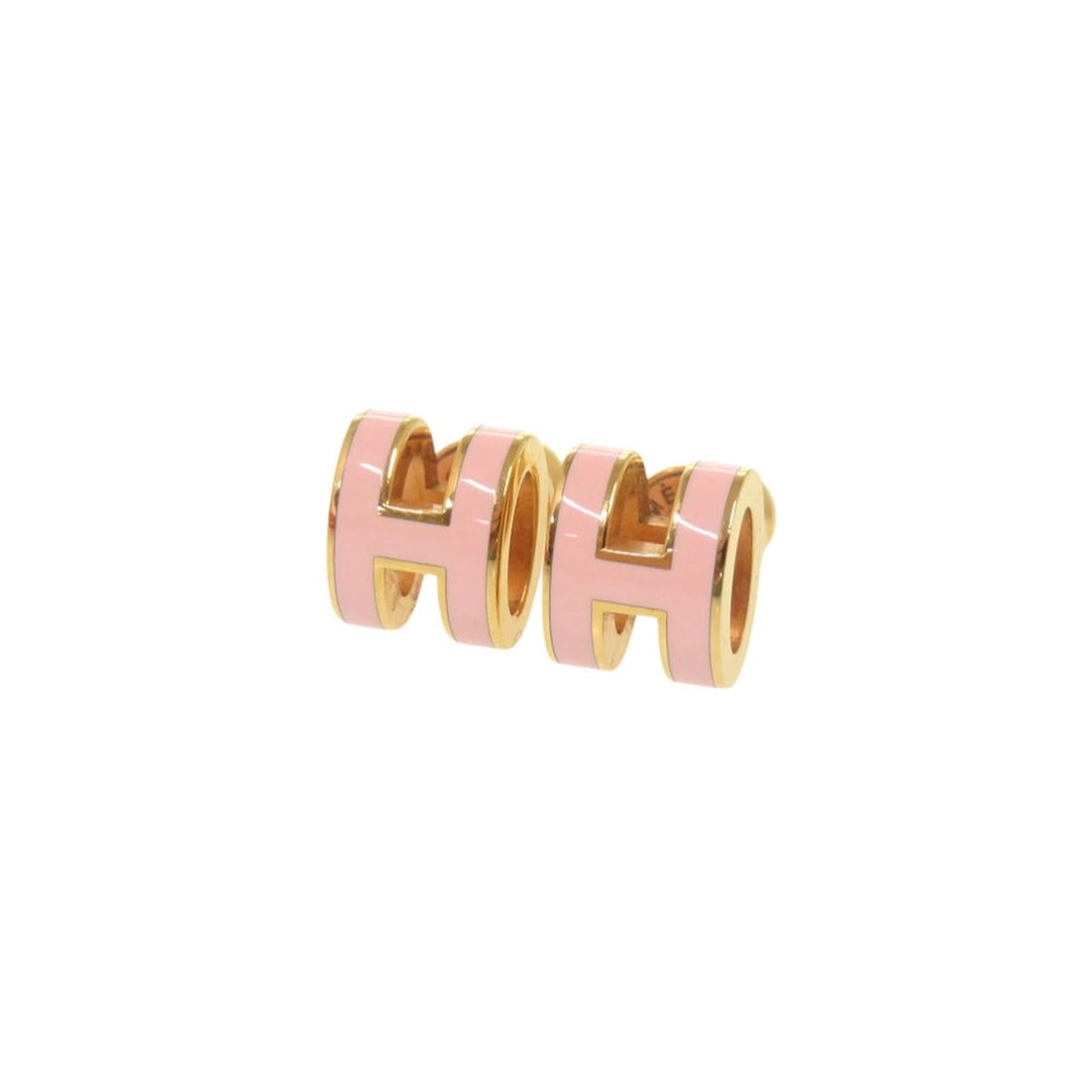 Hermes Pop H Mini Pink Gold Hardware Earrings, Accessory 1551 HERMES (1 of 18)