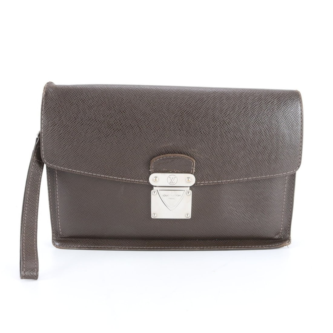 Louis Vuitton Taiga Belaia M32598 Leather Second Bag Clutch Handbag Pouch Brown Men's: --- Catalog ---Category: SizeSize (HxWxD): 17cm x 27cm x 6cm / 6.69'' x 10.62'' x 2.36''Category: DesignType: Handbag, PouchColor: GrizzlyGender: MenMaterial: Leather Category: GeneralMPN: M32598Brand