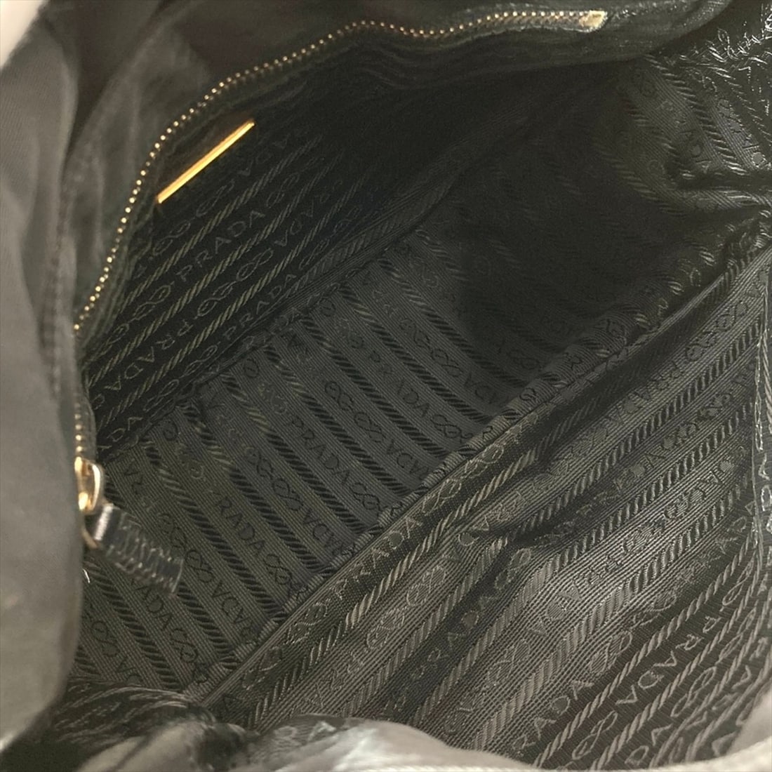 Prada shoulder bag, nylon, black. - 8