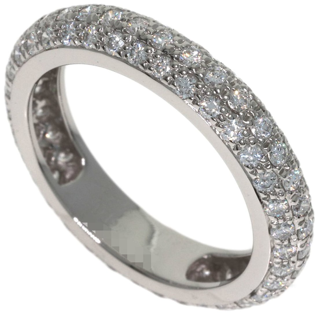 Cartier Full Eternity Pave Diamond Ring, Size 49, Platinum PT950, Women's.: --- Catalog ---Category: SizeJP Size: 9US Size: 5Category: DesignType: Band ringGender: WomenMaterial: Platinum 950Category: GeneralBrand: Cartier--- Item List ---Section: ConditionRanking: Rank SA Us