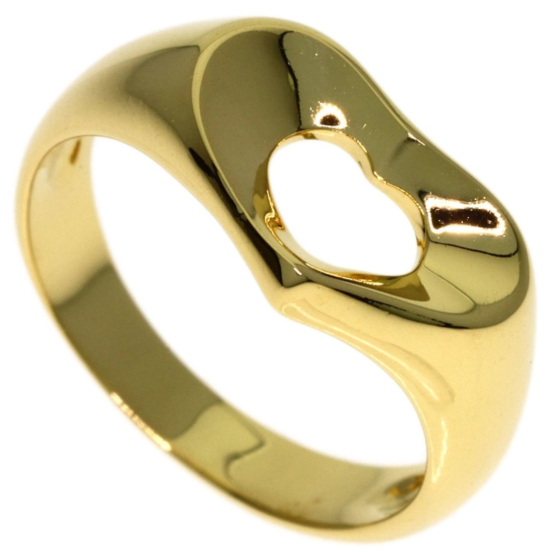Tiffany & Co. Open Heart Ring, 18K Yellow Gold, Women's.: --- Catalog ---Category: SizeJP Size: 9US Size: 5Category: DesignType: Band ringGender: WomenMaterial: Yellow gold (18K)Category: GeneralBrand: Tiffany--- Item List ---Section: ConditionRanking: Rank 