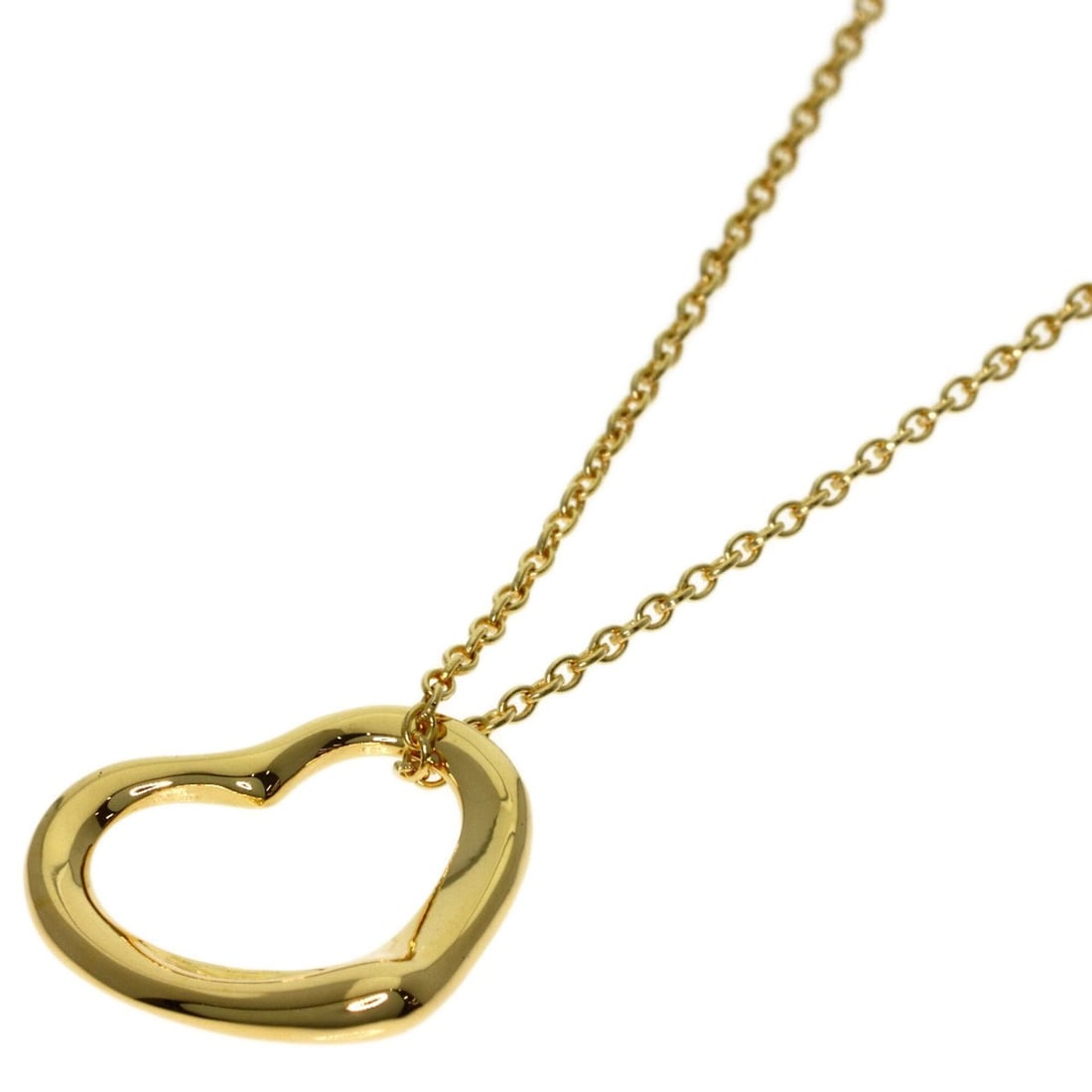Tiffany & Co. Open Heart Necklace, 18K Yellow Gold, Women's.: --- Catalog ---Category: SizeNeck Circumference: 40 cm / 15.74''Category: DesignGender: WomenMaterial: Yellow gold (18K)Necklace Type: NecklaceCategory: GeneralBrand: Tiffany--- Item List ---Section: 