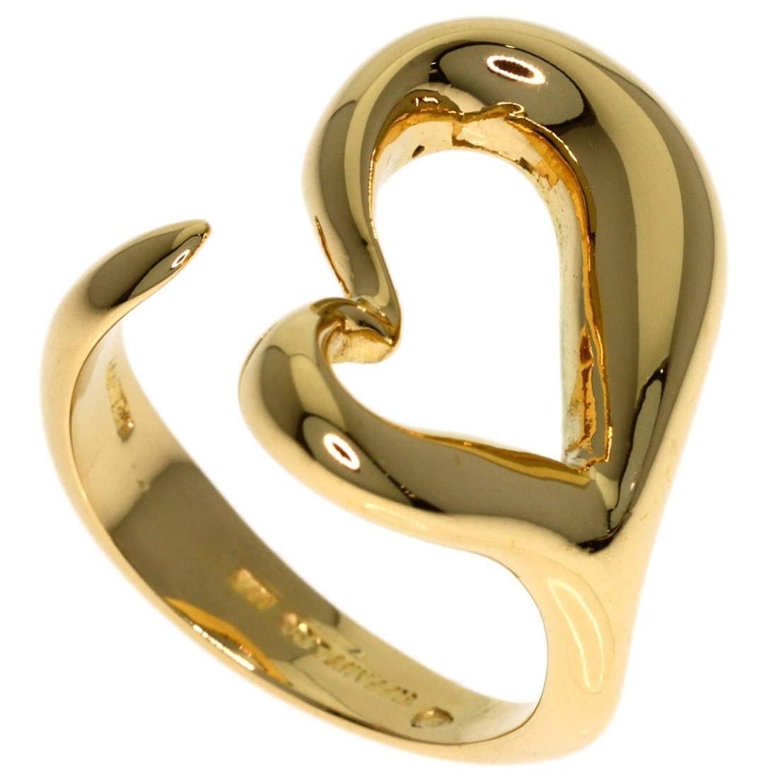 Tiffany & Co. Open Heart Ring, 18K Yellow Gold, Women's.: --- Catalog ---Category: SizeJP Size: 9US Size: 5Category: DesignType: Band ringGender: WomenMaterial: Yellow gold (18K)Category: GeneralBrand: Tiffany--- Item List ---Section: ConditionRanking: Rank 