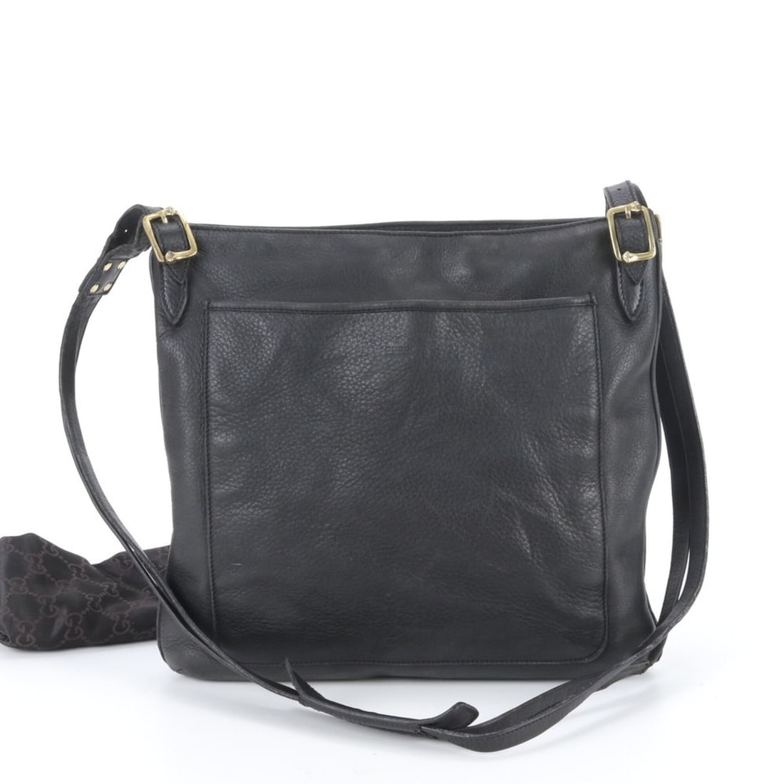 Gucci 115511 Leather Shoulder Bag, Crossbody Messenger Black, Men's: --- Catalog ---Category: SizeSize (HxWxD): 34cm x 35cm x 5cm / 13.38'' x 13.77'' x 1.96''Category: DesignType: Shoulder bagColor: BlackGender: MenMaterial: Leather Category: GeneralMPN: 115511Brand: G