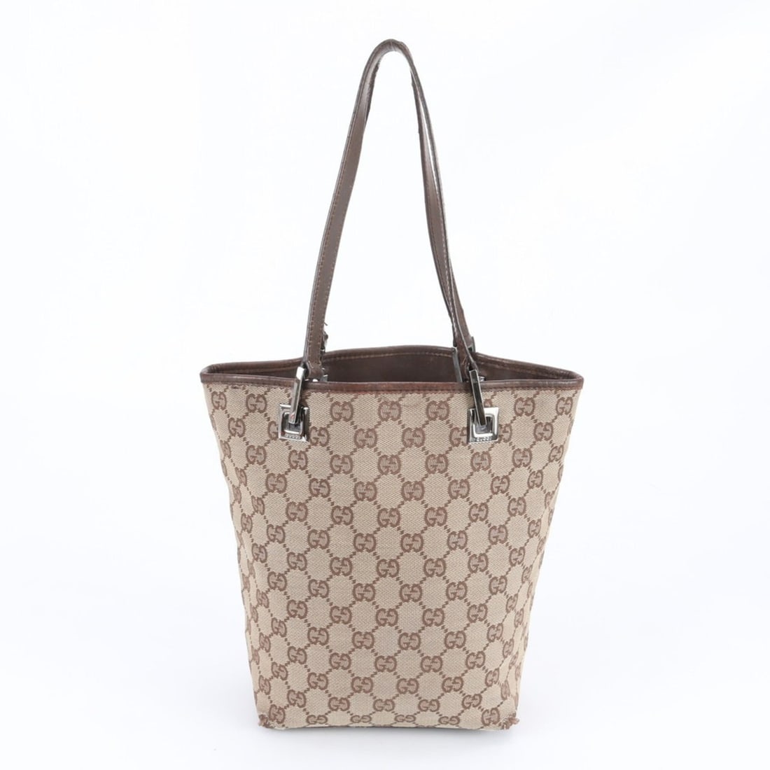 Gucci GG Canvas 31244 Leather Tote Bag, Handbag, Shoulder Brown, Women's: --- Catalog ---Category: SizeSize (HxWxD): 25cm x 17cm x 11cm / 9.84'' x 6.69'' x 4.33''Category: DesignType: Handbag, Tote bagColor: BrownGender: WomenMaterial: Leather , Canvas Category: GeneralMPN: