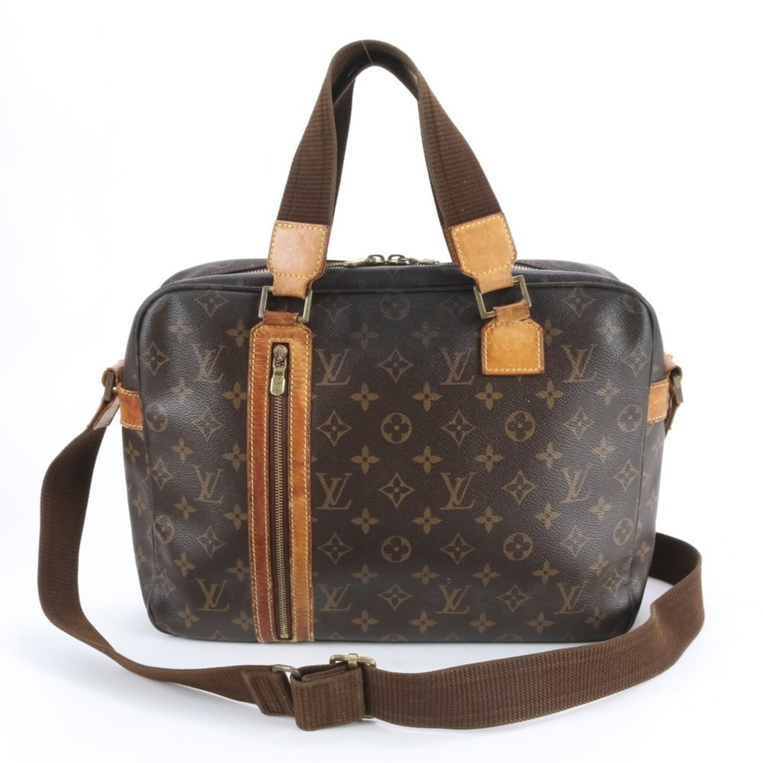 Louis Vuitton Monogram Sac Bosphore M40043 Leather 2-Way Shoulder Bag, Crossbody Bag for Men: --- Catalog ---Category: SizeSize (HxWxD): 27cm x 34cm x 8cm / 10.62'' x 13.38'' x 3.14''Category: DesignType: Shoulder bagColor: BrownGender: MenMaterial: Leather , Coated canvas Category: GeneralMPN
