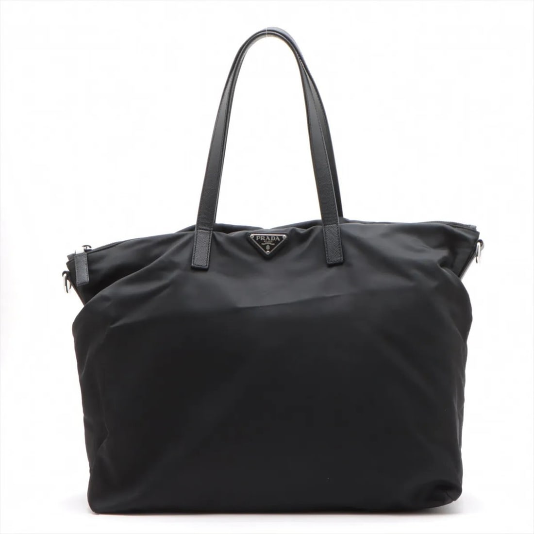 Prada Tessuto Nylon Leather Tote Bag, Handbag, Shoulder Black, Men's: --- Catalog ---Category: SizeSize (HxWxD): 33cm x 41cm x 19cm / 12.99'' x 16.14'' x 7.48''Category: DesignType: Handbag, Tote bagColor: BlackGender: MenMaterial: Nylon , Leather Category: GeneralBrand
