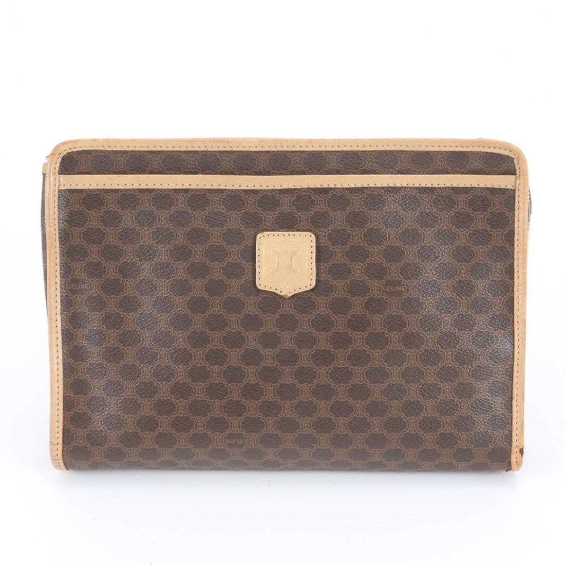 Celine Macadam Leather Second Bag Clutch Handbag Pouch Brown Men's: --- Catalog ---Category: SizeSize (HxWxD): 20cm x 27cm x 5cm / 7.87'' x 10.62'' x 1.96''Category: DesignType: Handbag, PouchColor: BrownGender: MenMaterial: Leather Category: GeneralBrand: