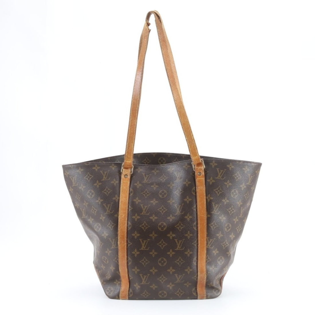 Louis Vuitton Monogram Sac Shopping M51108 Leather Tote Bag, Handbag, Shoulder Bag for Women: --- Catalog ---Category: SizeSize (HxWxD): 33cm x 27cm x 15cm / 12.99'' x 10.62'' x 5.9''Category: DesignType: Handbag, Tote bagColor: Brown, MonogramGender: WomenMaterial: Leather Category:
