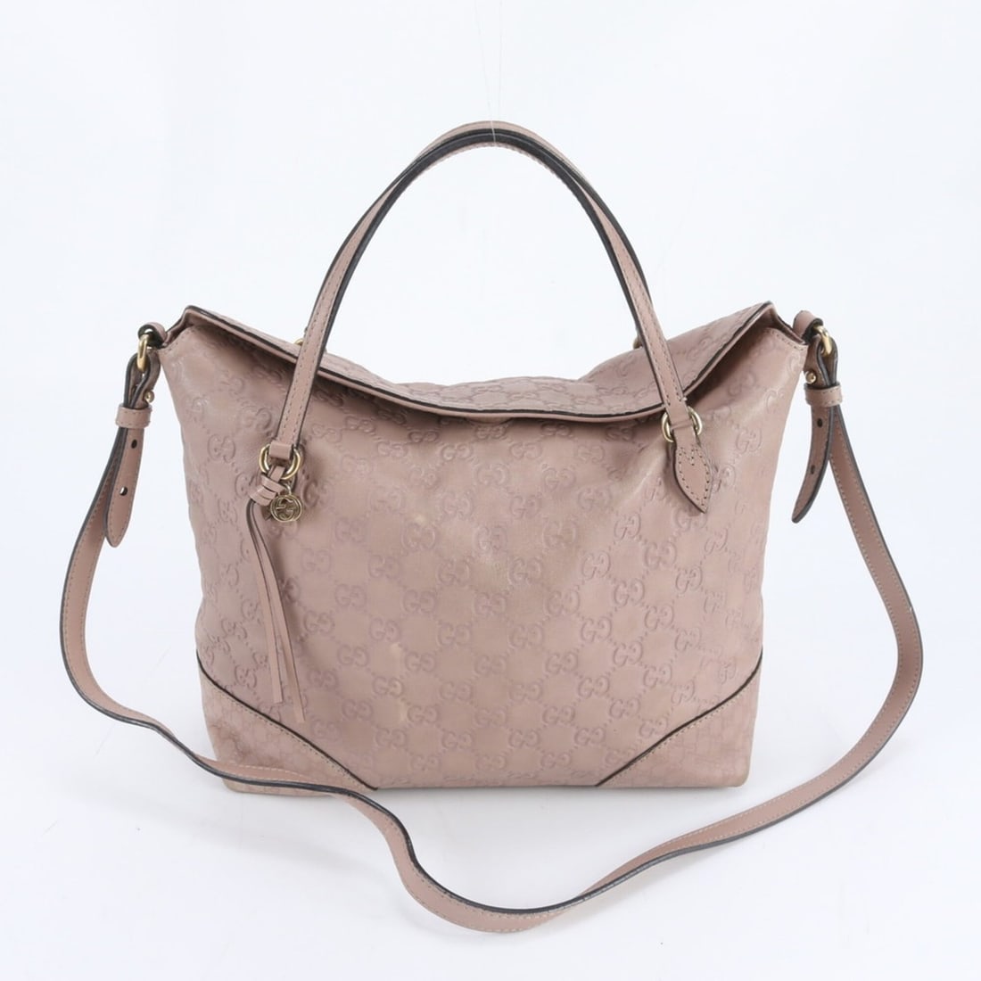 Gucci Guccissima 353120 Leather 2-Way Shoulder Bag, Crossbody Handbag, Tote Bag - Women's: --- Catalog ---Category: SizeSize (HxWxD): 24cm x 27cm x 13cm / 9.44'' x 10.62'' x 5.11''Category: DesignType: Handbag, Shoulder bag, Tote bagColor: Beige pinkGender: WomenMaterial: Leather Category: