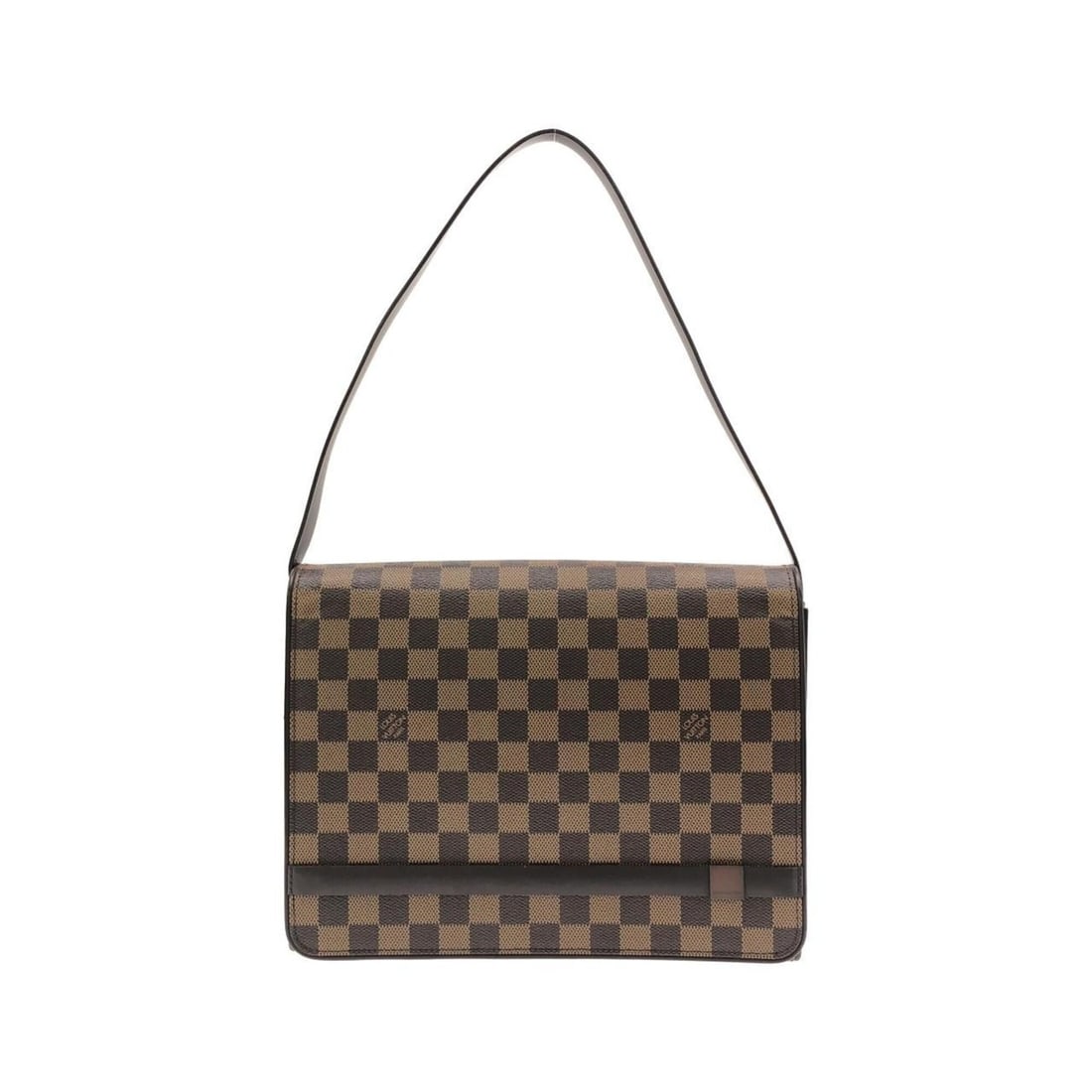 Louis Vuitton Damier Tribeca Carre N51161 Shoulder Bag: --- Catalog ---Category: SizeWeight: 630g / 1.38lb.Size (HxWxD): 22cm x 28cm x 7cm / 8.66'' x 11.02'' x 2.75''Strap Length: 57cm / 22.44''Category: DesignType: Shoulder bagColor: Damier Canvas, EbeneG