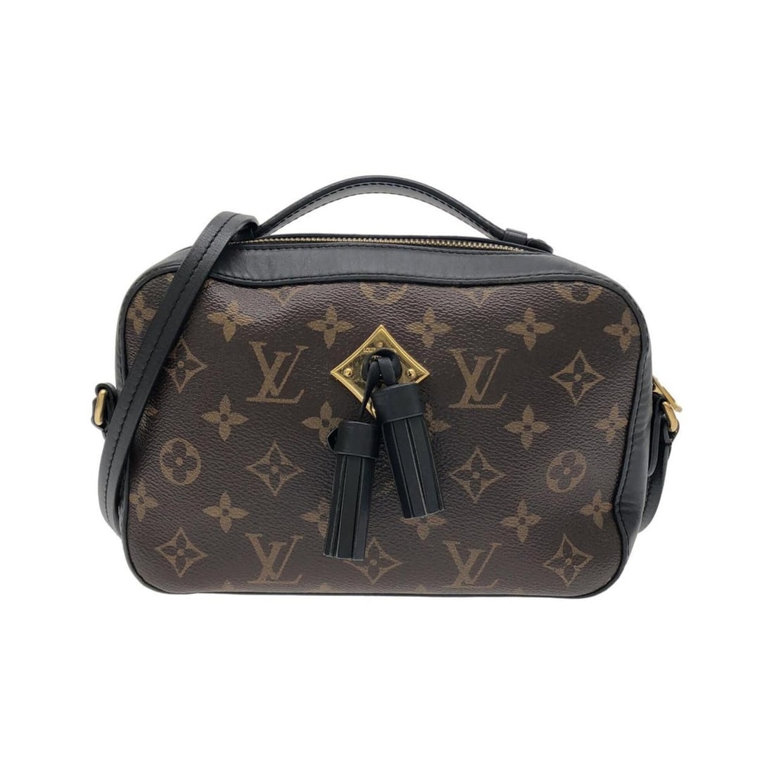 Louis Vuitton Monogram Saint-Onge M43555 Shoulder Bag: --- Catalog ---Category: SizeWeight: 340g / 11.99oz.Size (HxWxD): 25cm x 14cm x 7cm / 9.84'' x 5.51'' x 2.75''Strap Length: 132cm / 51.96''Category: DesignType: Shoulder bagColor: Black, Marron, Monog