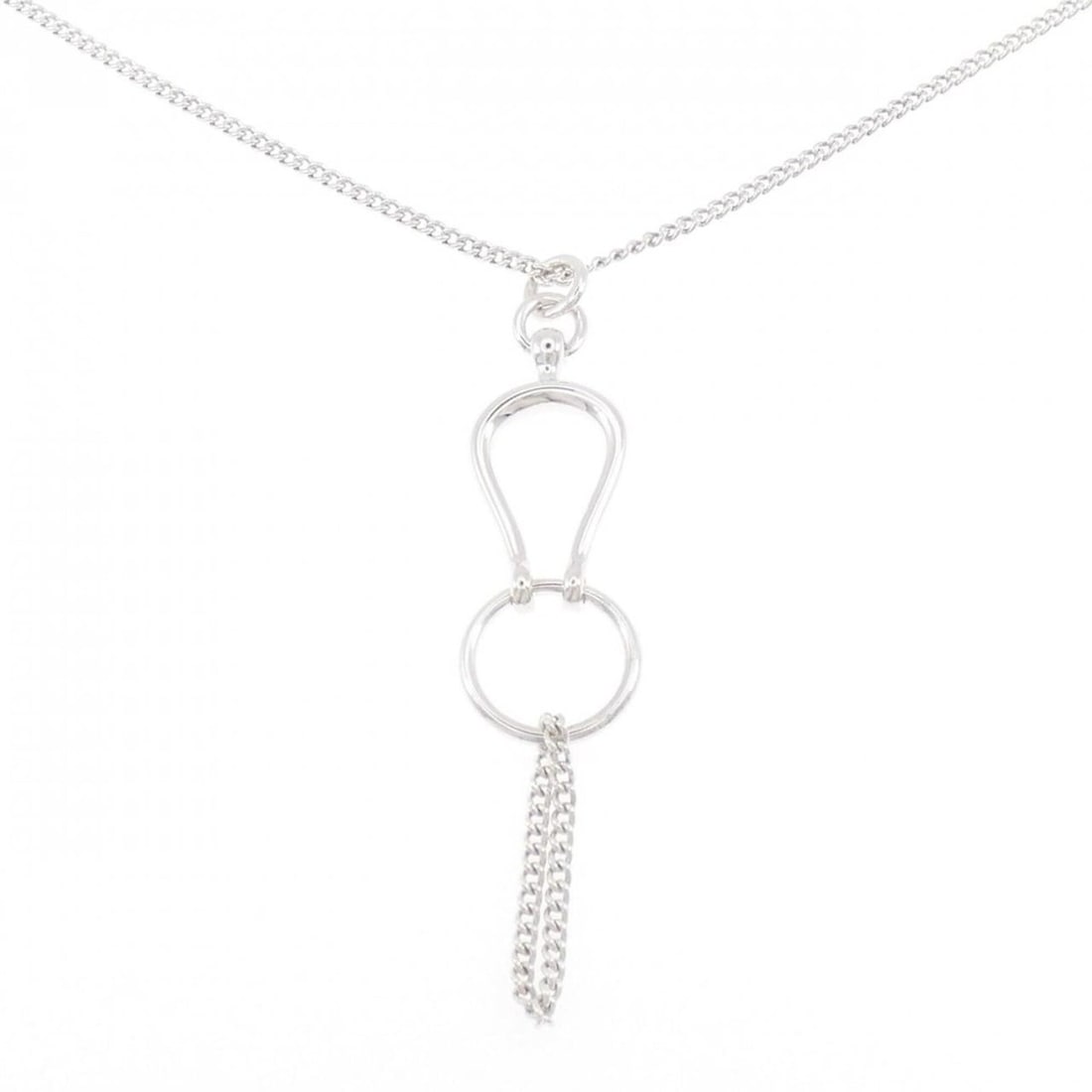 Hermes 925 Necklace: --- Catalog ---Category: SizeWeight: 11.3g / 0.39oz.Pendant Size: 77.8mm x 16.5mm / 3.06'' x 0.64''Neck Circumference: 40 cm - 42 cm / 15.74'' - 16.53''Category: DesignMetal: SilverGender: WomenMetal 