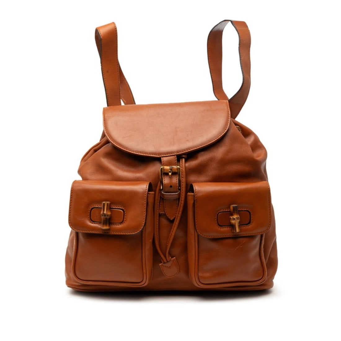 Gucci Bamboo Backpack Daypack Brown Leather Women's GUCCI: --- Catalog ---Category: SizeSize (HxWxD): 33cm x 30cm x 8cm / 12.99'' x 11.81'' x 3.14''Category: DesignType: BackpackColor: BrownGender: WomenMaterial: Leather Category: GeneralBrand: Gucci--- Item 
