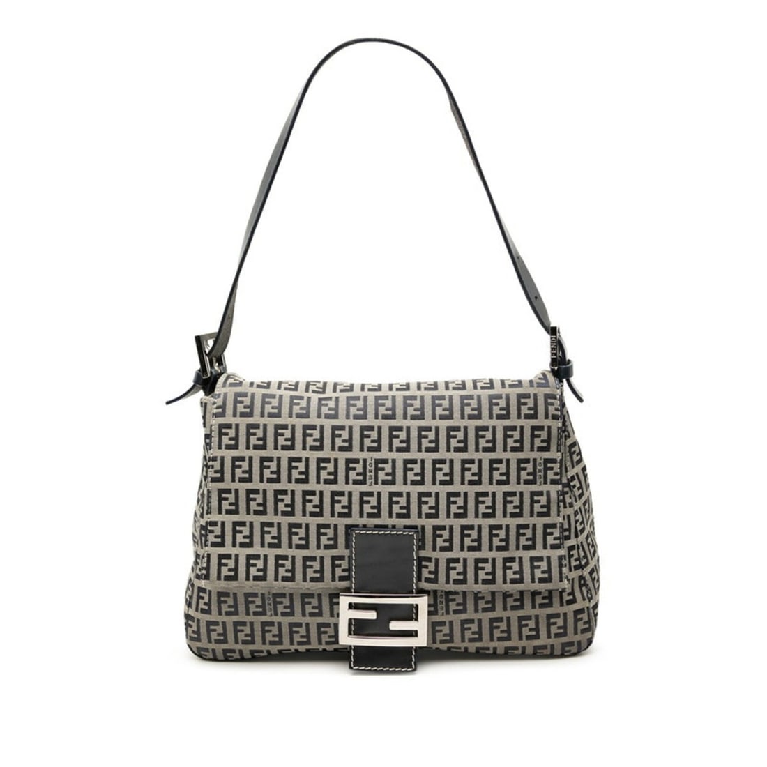 Fendi Zucchino Mamma Baguette One-Shoulder Bag 26325 Gray Navy Canvas Leather Women's FENDI: --- Catalog ---Category: SizeSize (HxWxD): 23cm x 28cm x 12cm / 9.05'' x 11.02'' x 4.72''Category: DesignType: Shoulder bagColor: Gray, NavyGender: WomenMaterial: Canvas , Leather Category: GeneralMPN
