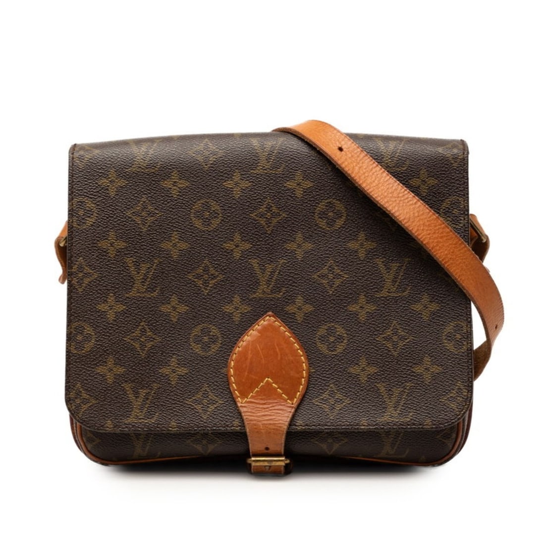 Louis Vuitton Monogram Cartouchiere GM Crossbody Shoulder Bag M51252 Brown Leather Women's LOUIS: --- Catalog ---Category: SizeSize (HxWxD): 22cm x 26cm x 7cm / 8.66'' x 10.23'' x 2.75''Category: DesignType: Shoulder bagColor: BrownGender: WomenMaterial: PVC , Leather Category: GeneralMPN: M51252B