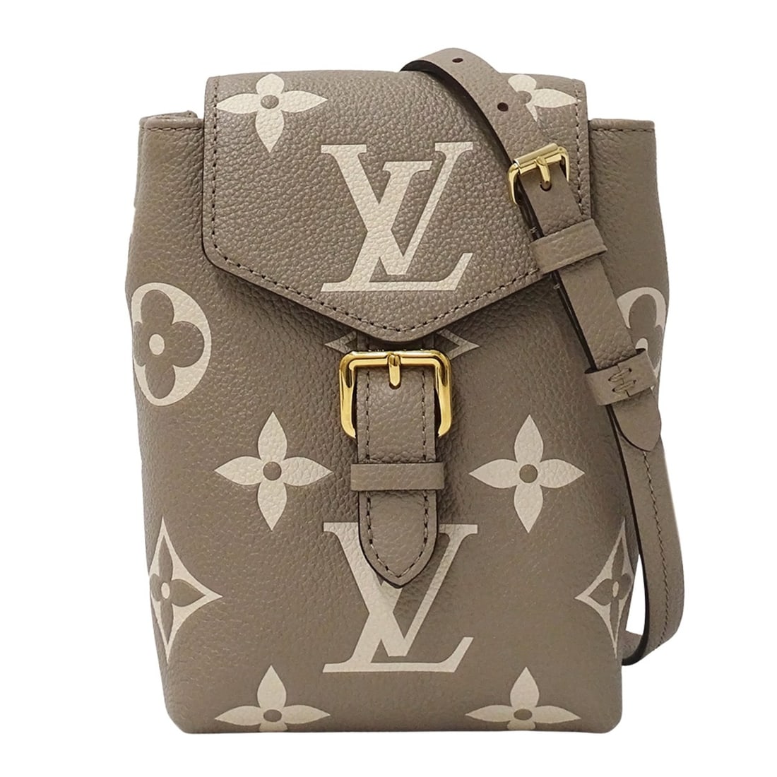 Louis Vuitton LOUIS VUITTON Bicolor Monogram Empreinte Handbag Women's Brand Backpack Tiny Tourtrell: --- Catalog ---Category: SizeSize (HxWxD): 17cm x 12cm x 7.5cm / 6.69'' x 4.72'' x 2.95''Category: DesignType: HandbagColor: Beige, BicolorGender: WomenMaterial: Monogram Empreinte Category: GeneralMP