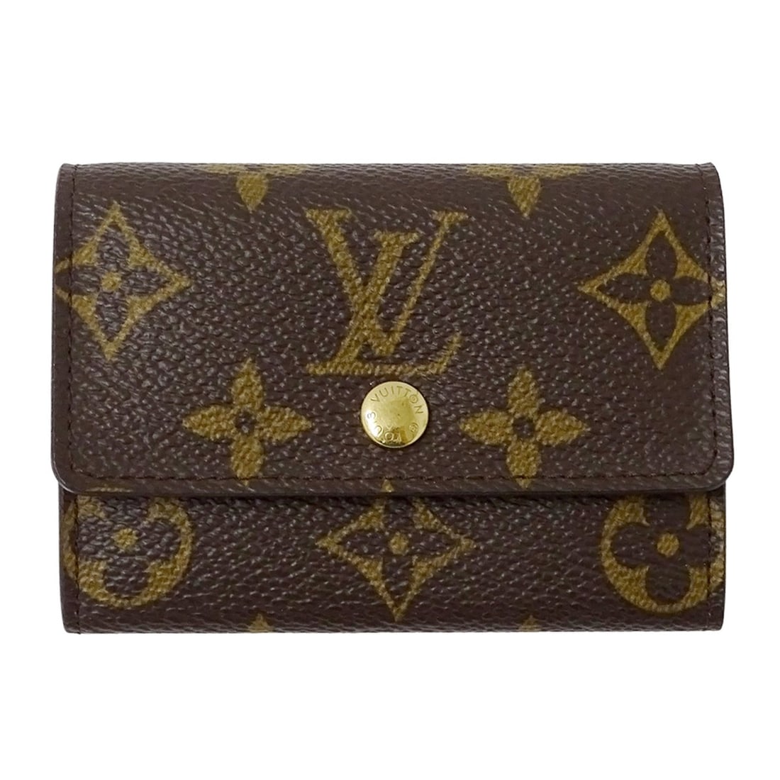 Louis Vuitton LOUIS VUITTON Monogram Wallet for Women and Men, Brand Wallet/Coin Case, Portemonnaie: --- Catalog ---Category: SizeSize (HxWxD): 7cm x 10cm x 2cm / 2.75'' x 3.93'' x 0.78''Category: DesignType: Coin purse/coin caseColor: BrownGender: Men,WomenMaterial: Monogram , Canvas Category: Gener