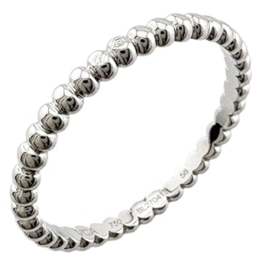 Van Cleef & Arpels Perlee Gold Pearl Ring, 18K White Gold, Women's Ring.: --- Catalog ---Category: SizeJP Size: 15.5US Size: 7.5Category: DesignType: Band ringColor: SilverGender: WomenHandmade: YesMaterial: White gold (18K)Category: GeneralBrand: Van Cleef & ArpelsCountry 