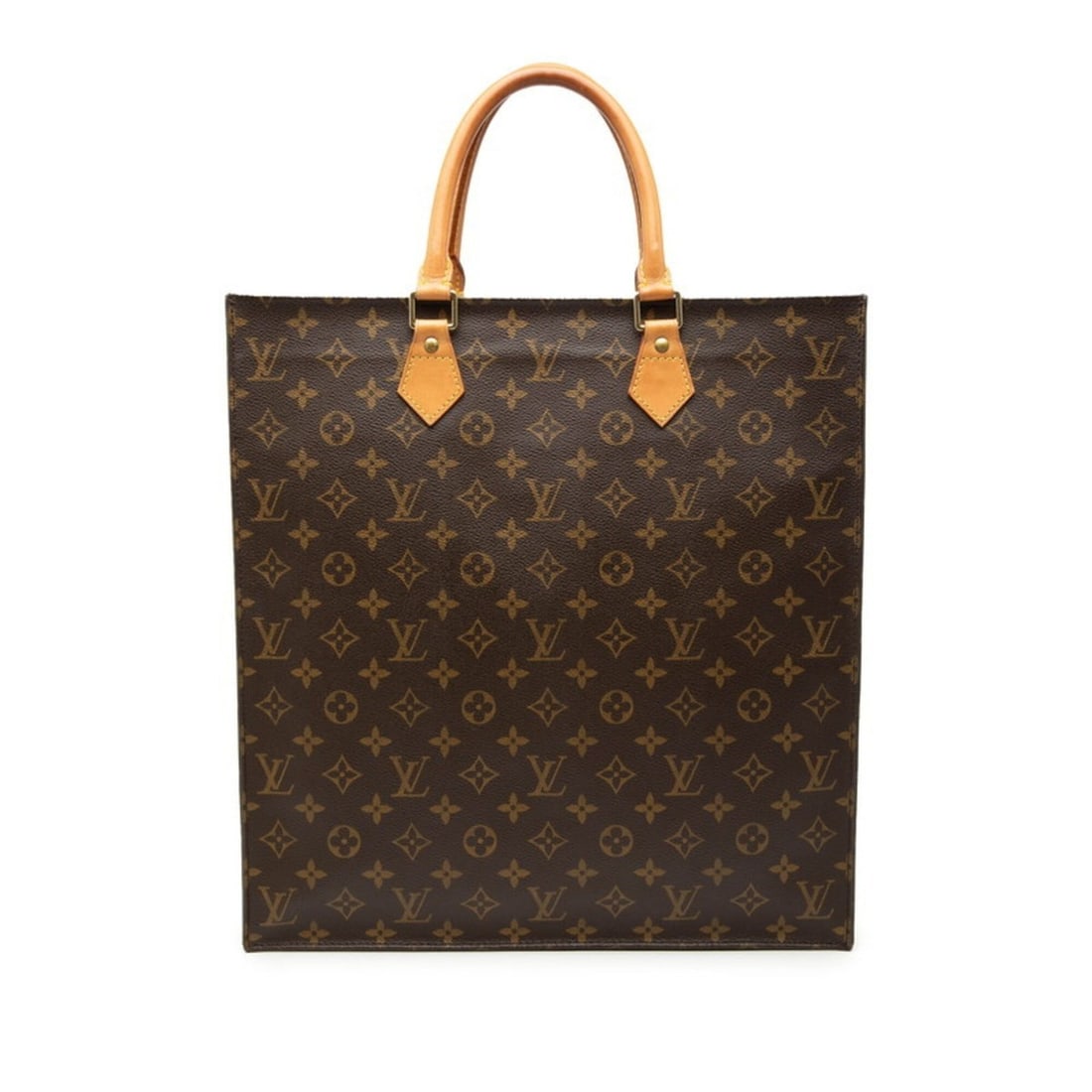Louis Vuitton Monogram Sac Plat Handbag Tote Bag M51140 Brown Leather Women's LOUIS VUITTON: --- Catalog ---Category: SizeSize (HxWxD): 38cm x 35.5cm x 8cm / 14.96'' x 13.97'' x 3.14''Category: DesignType: Handbag, Tote bagColor: BrownGender: WomenMaterial: PVC , Leather Category: GeneralMPN: